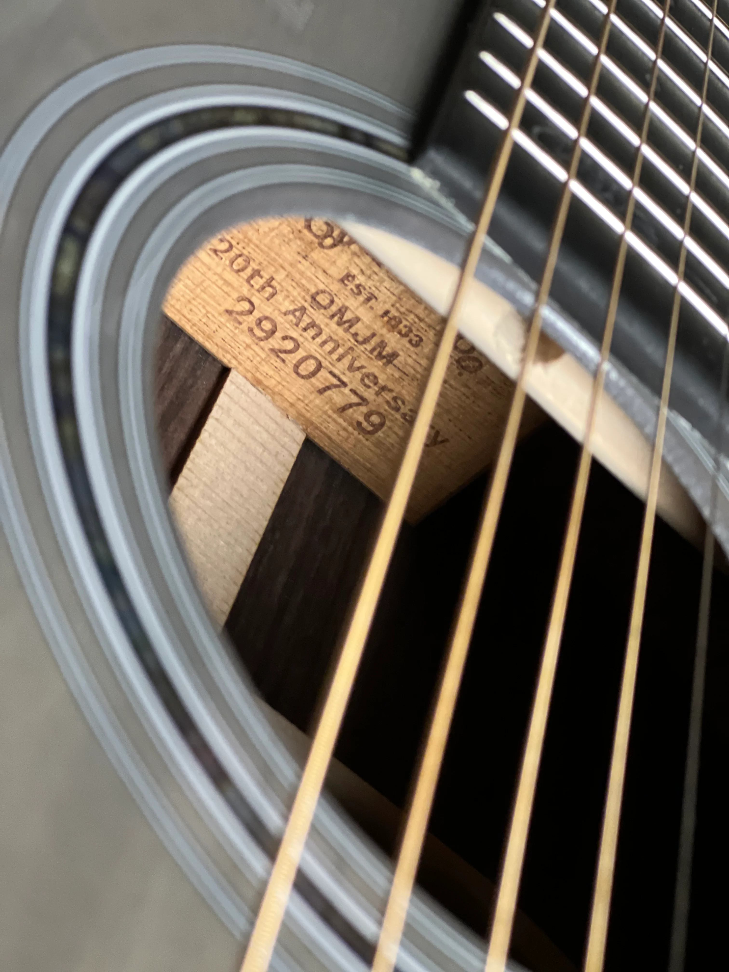 Martin OMJM John Mayer 20Th Anniversary with Platinum Gray Burst 2920779 - Image 10