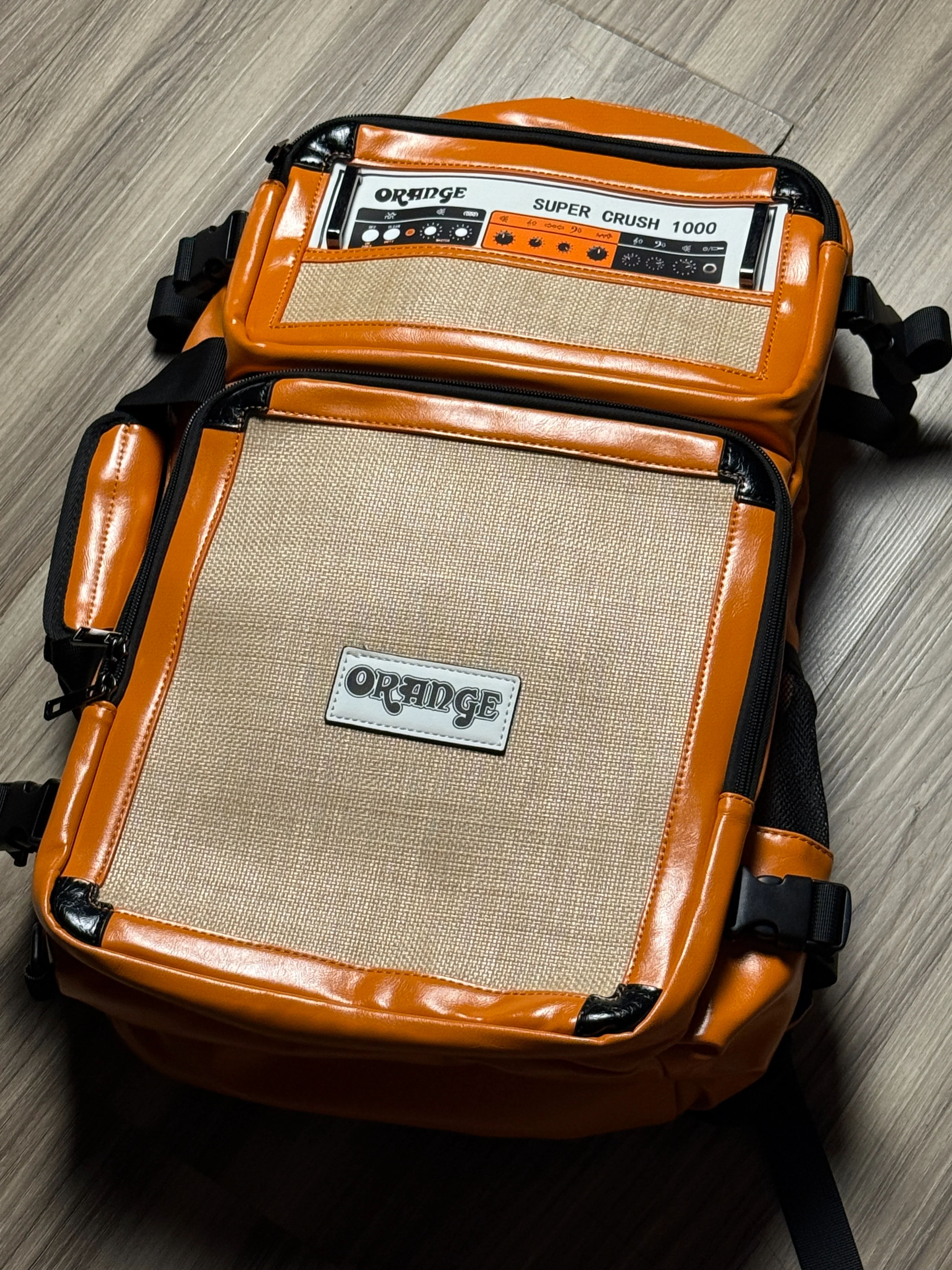 MOD Case Orange Super Crush Backpack in Orange Leather - Image 2