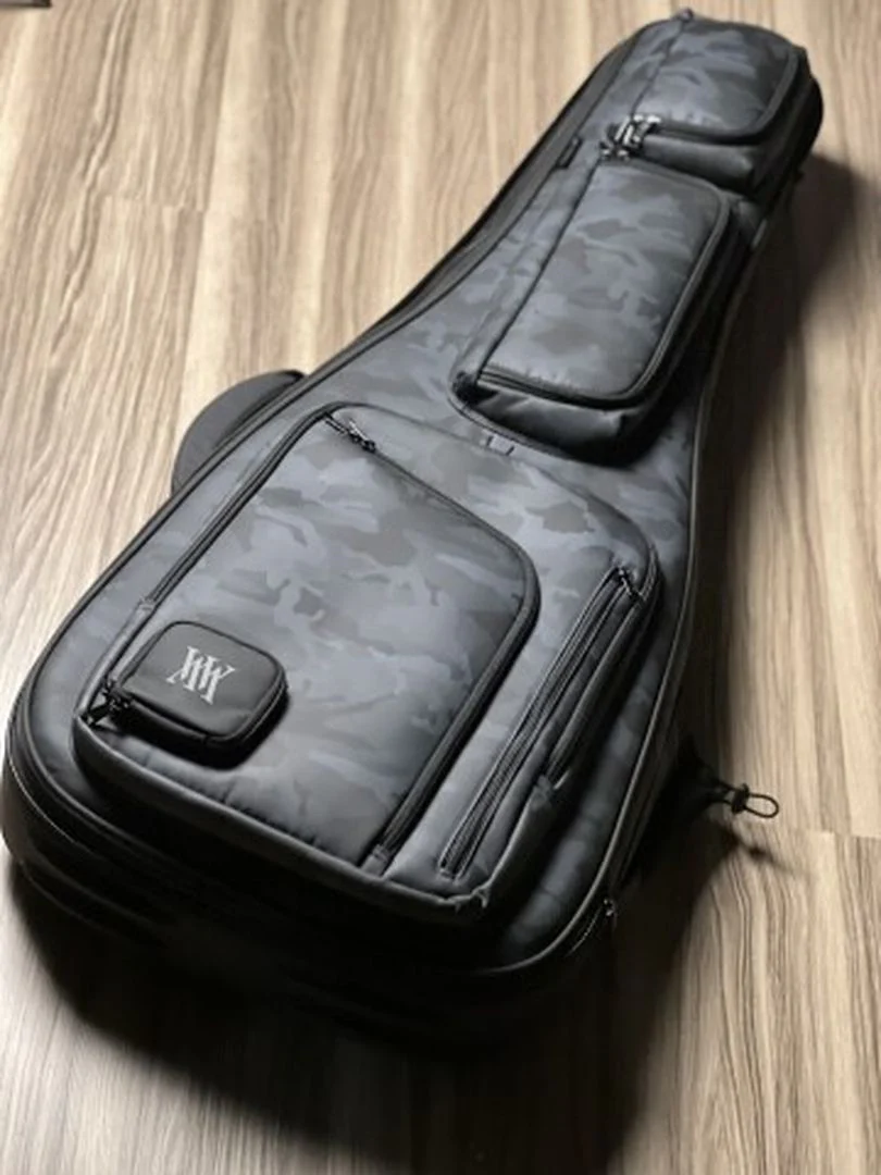 Moonwalk Stage EG1200 Premium Aerocase Gigbag for Guitar in Army Gray - Image 2