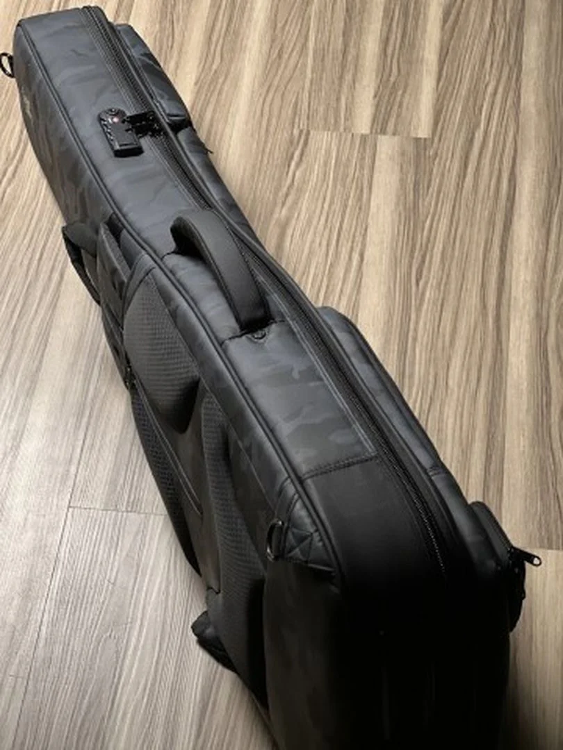 Moonwalk Stage EG1200 Premium Aerocase Gigbag for Guitar in Army Gray - Image 3