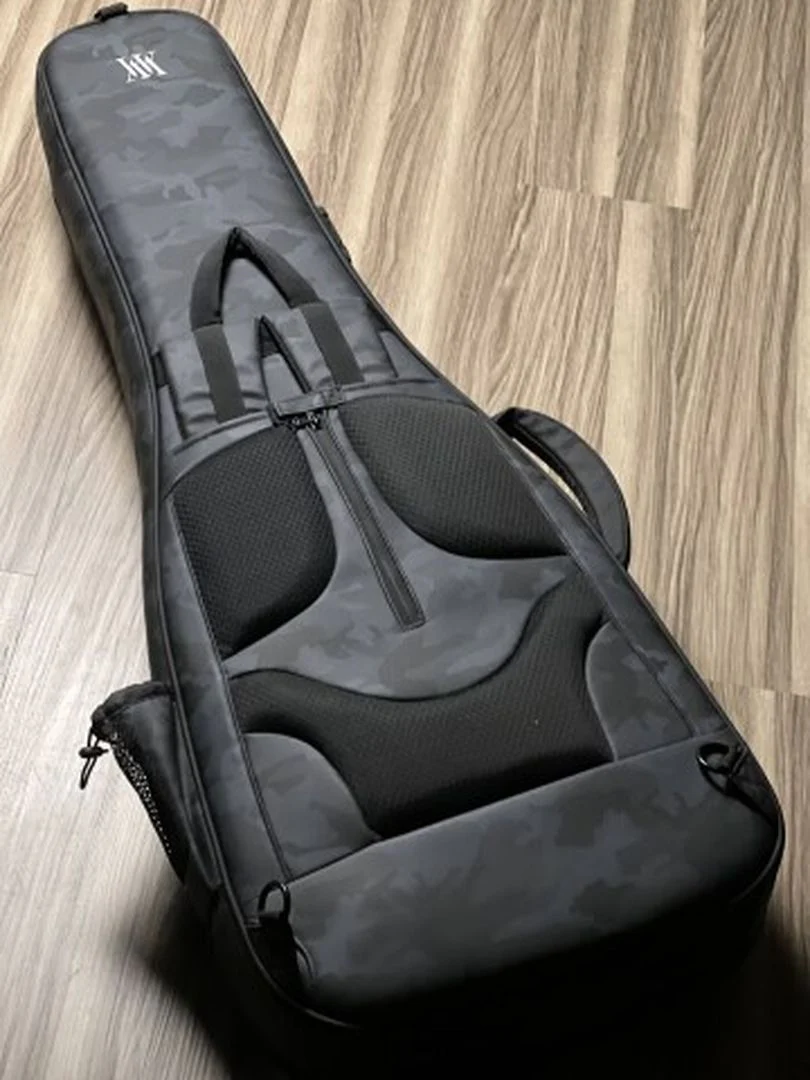 Moonwalk Stage EG1200 Premium Aerocase Gigbag for Guitar in Army Gray - Image 4