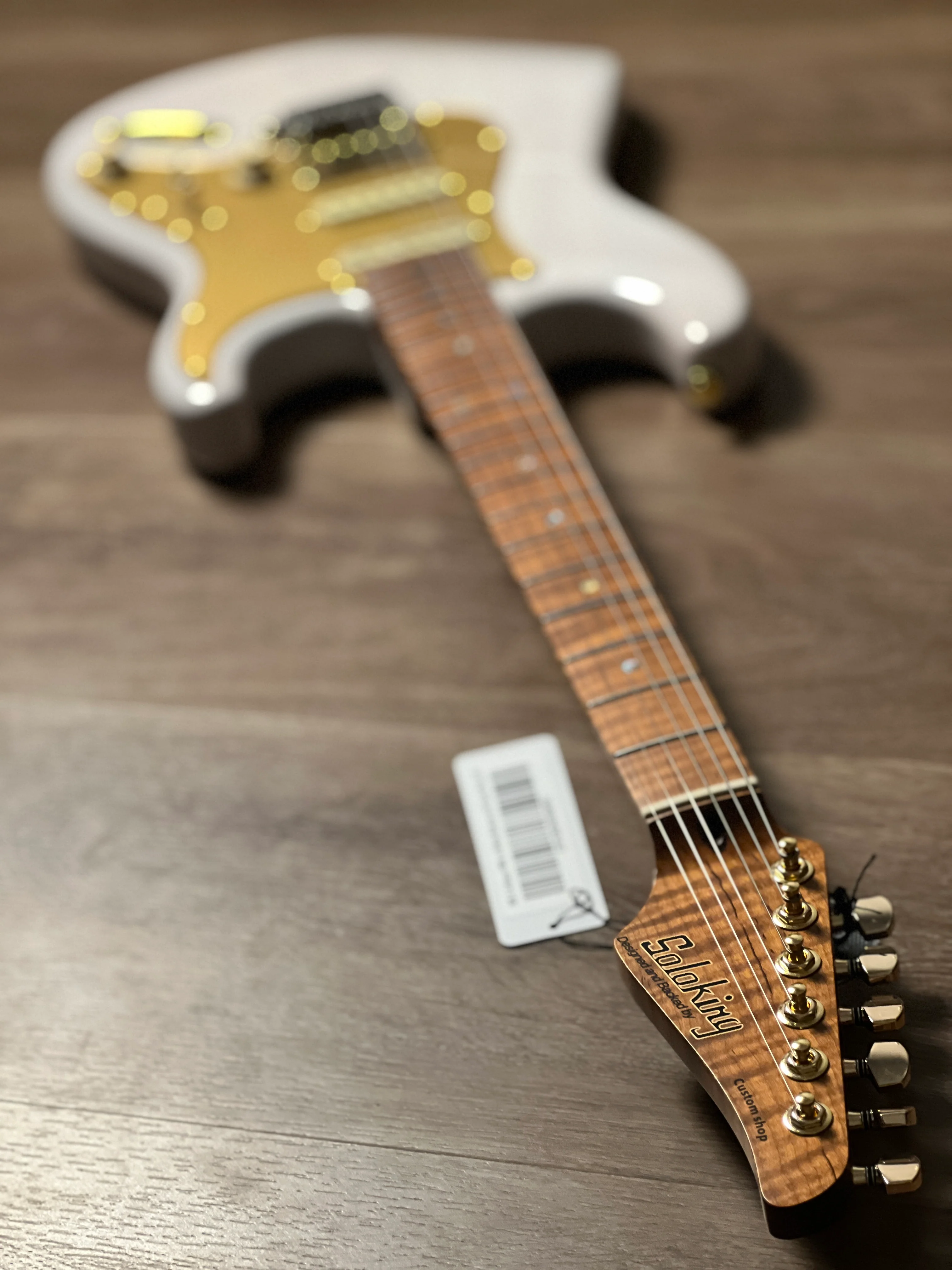 Soloking MS-1 Artisan in White Blonde with Roasted Flame Maple Neck Nafiri Special Run JESCAR - Image 6