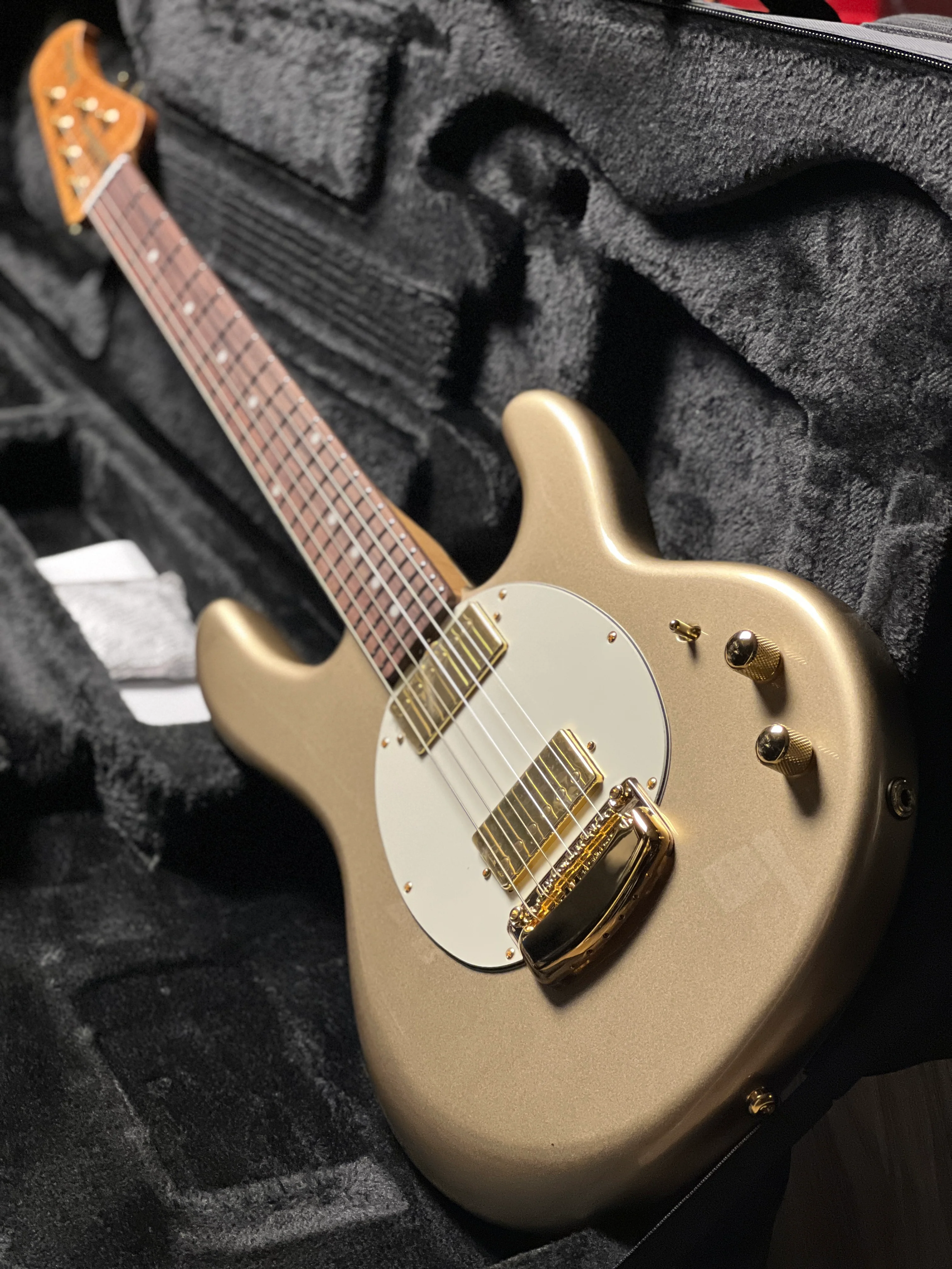 Music Man StingRay II Cory Wong Signature Electric Guitar in Cashmere S12099 - Image 4