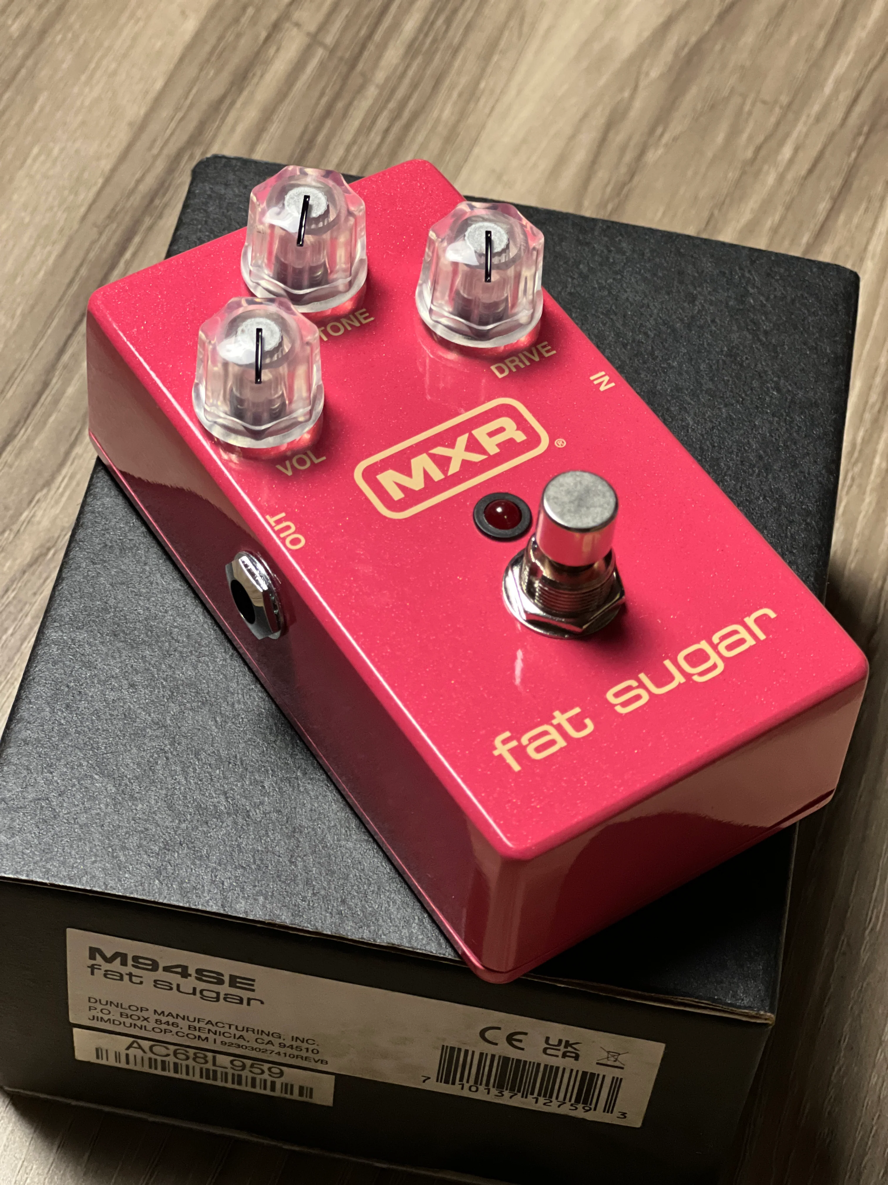 MXR M94SE Fat Sugar Pink Guitar Effect Pedal - Image 3