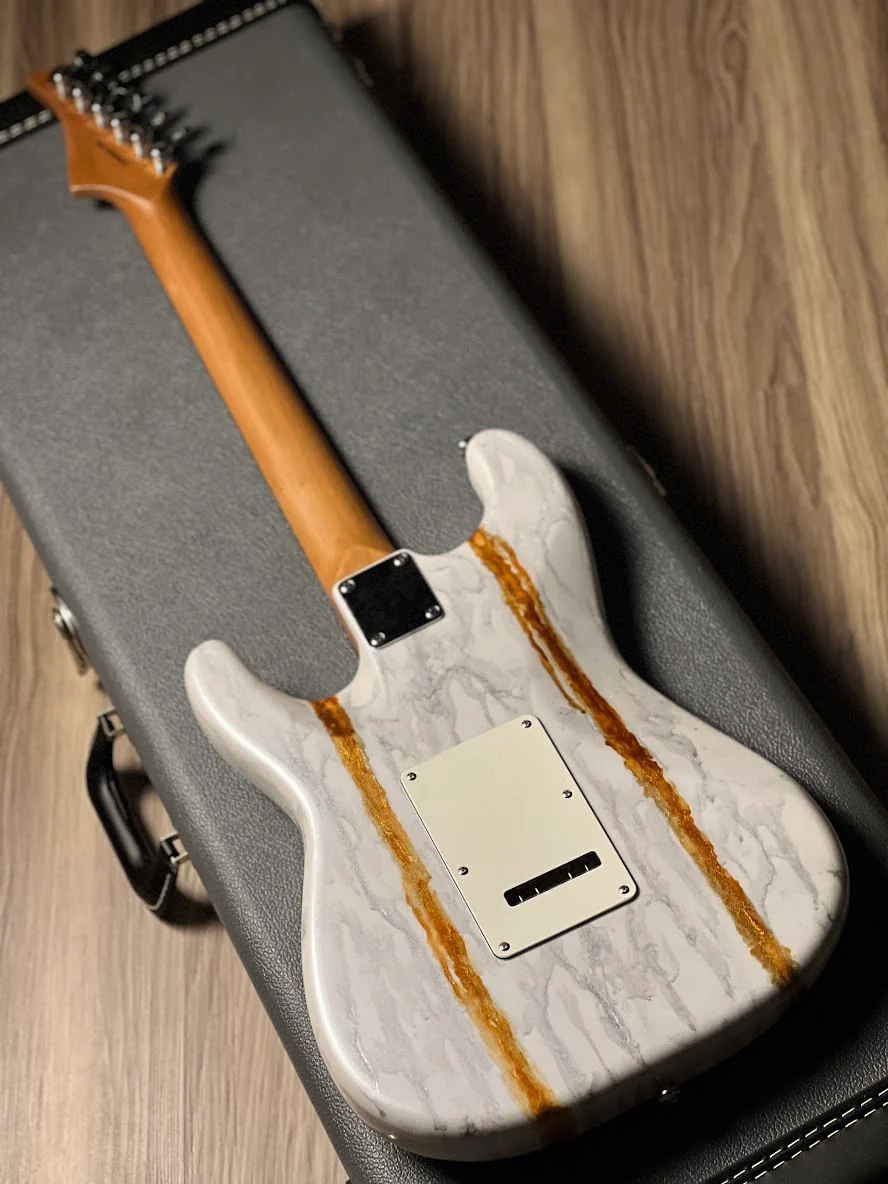 Ories Classic 2.0 HSS in White Shmear with Rosewood FB - Image 4