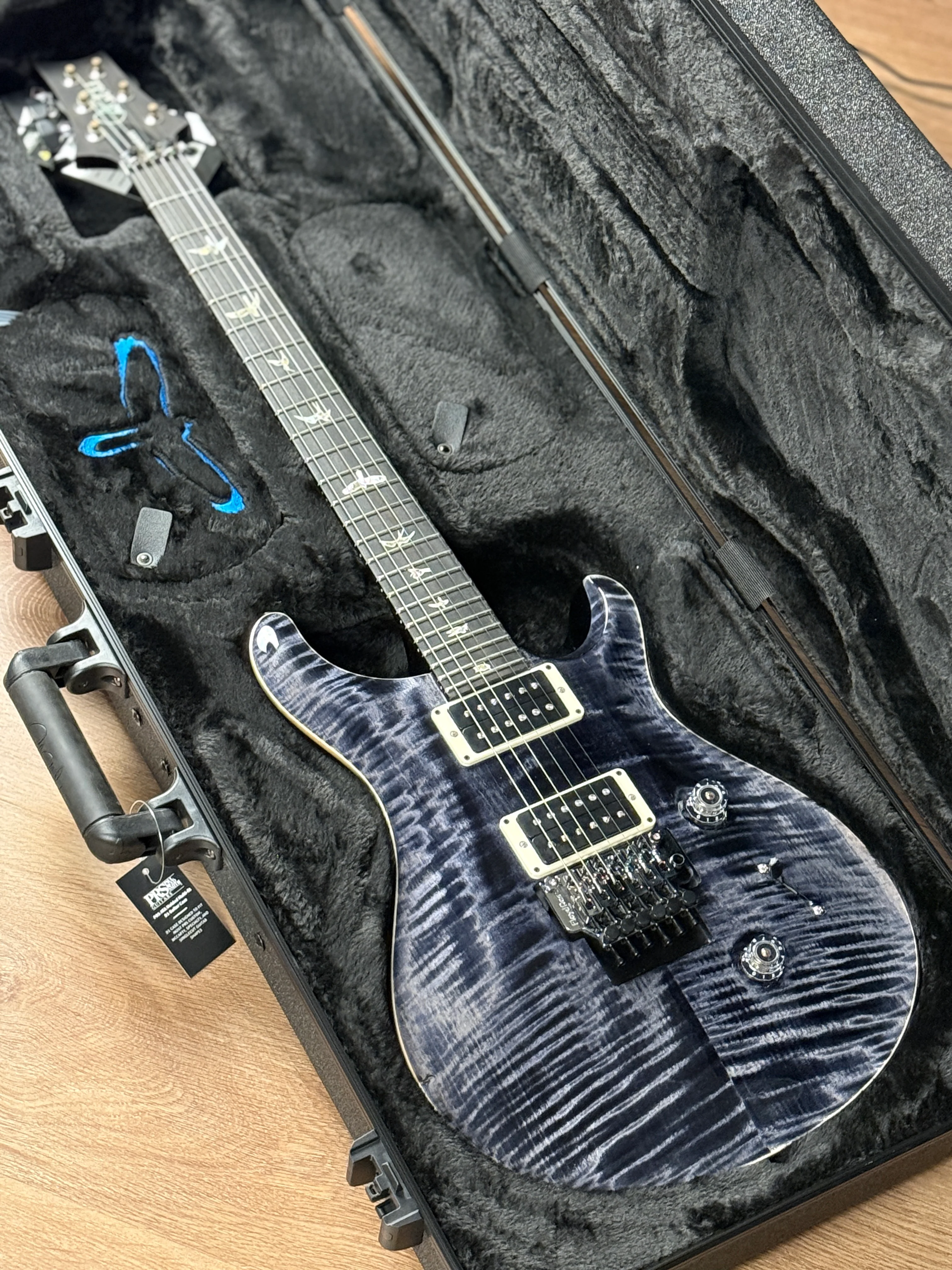 PRS Custom 24 "Floyd" 10-Top in Gray Black 0410228 - Image 2