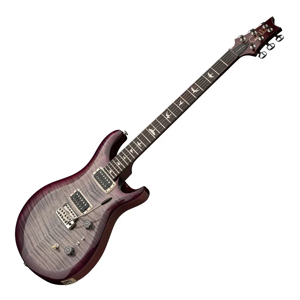 PRS S2 Custom 24 in Faded Gray Black Purple Burst S2080071 - Image 8