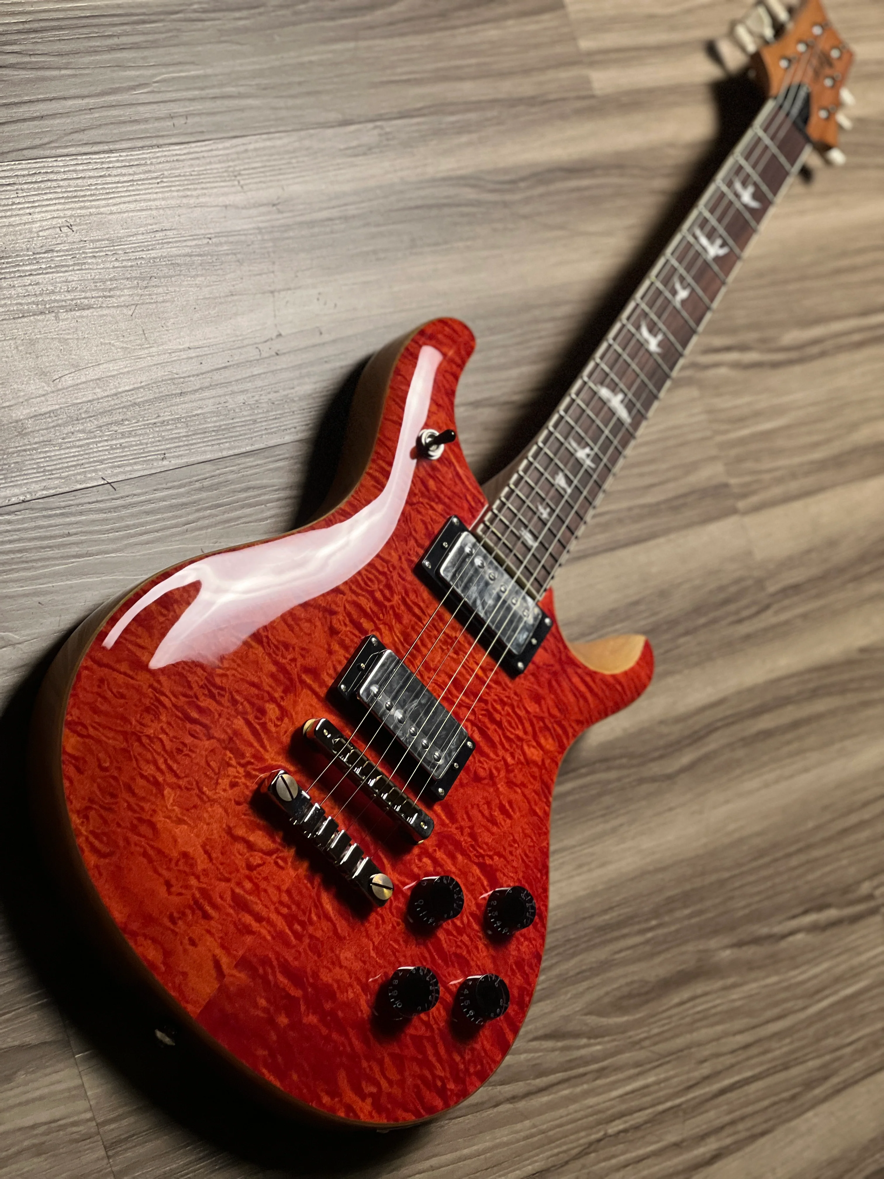 PRS SE 594 Quilt Limited Edition Doublecut in Blood Orange - Image 3