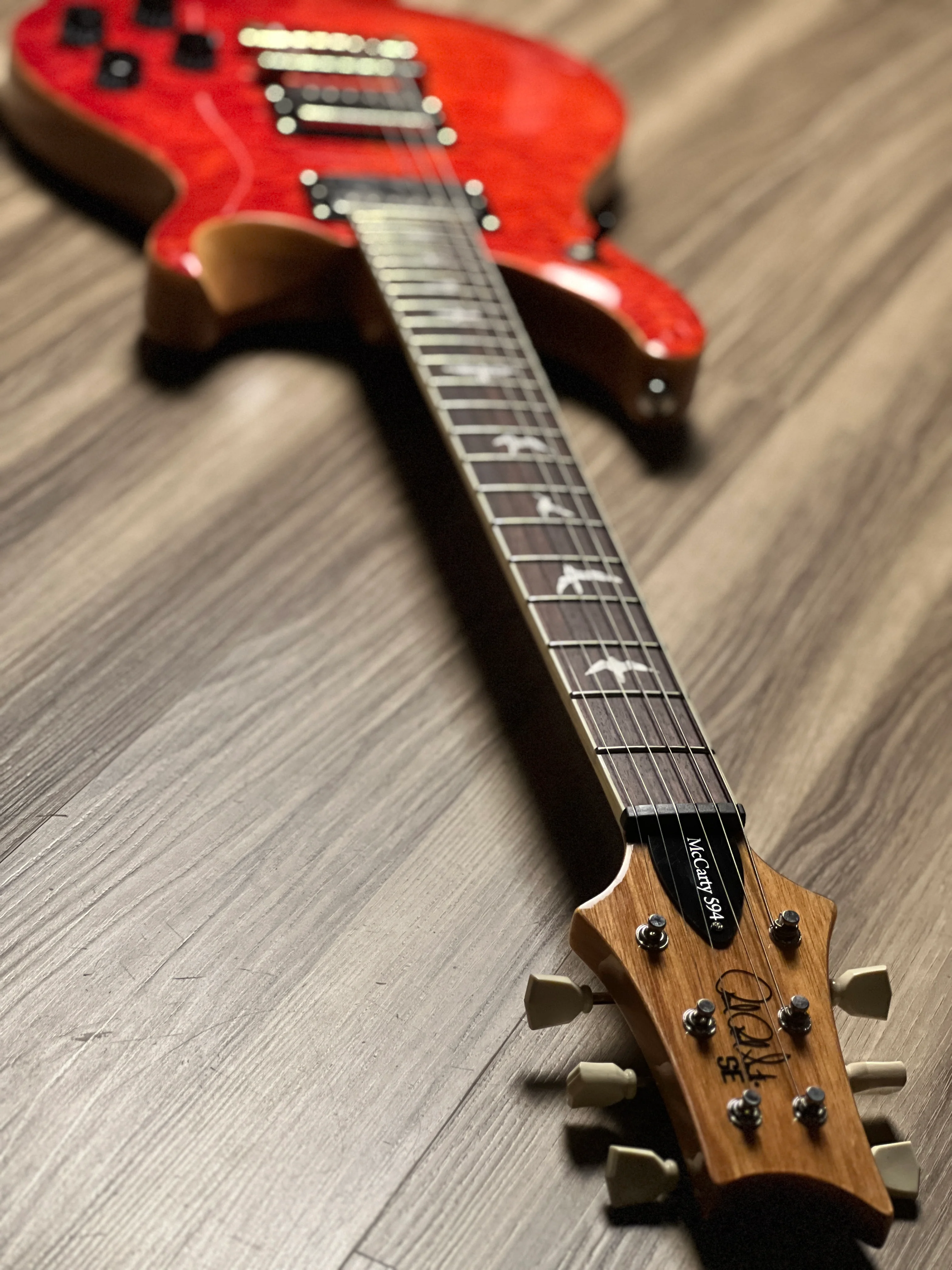 PRS SE 594 Quilt Limited Edition Doublecut in Blood Orange - Image 6