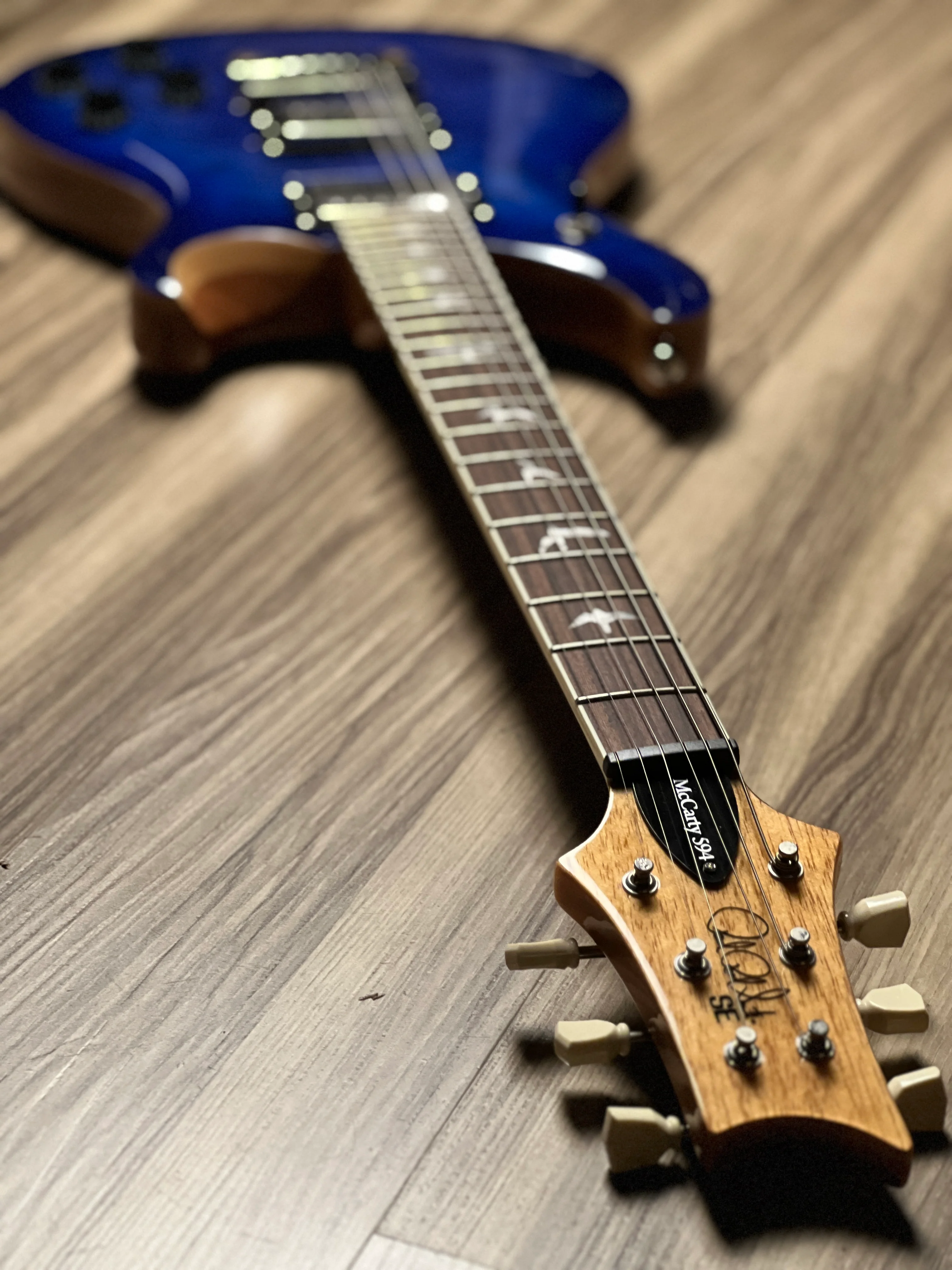 PRS SE 594 Quilt Limited Edition Doublecut in Faded Blue Burst - Image 6