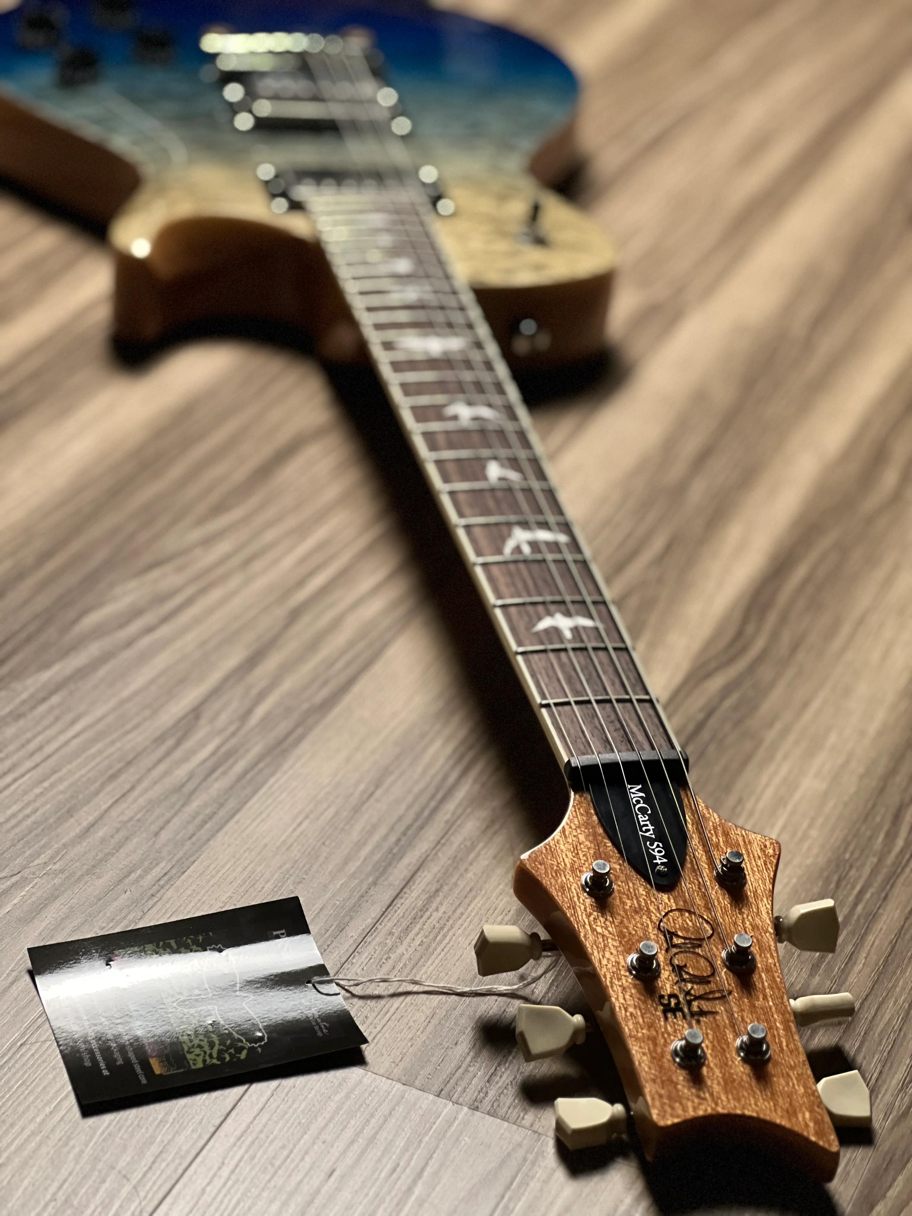 PRS SE 594 Quilt Limited Edition Singlecut in Blue Fade - Image 6
