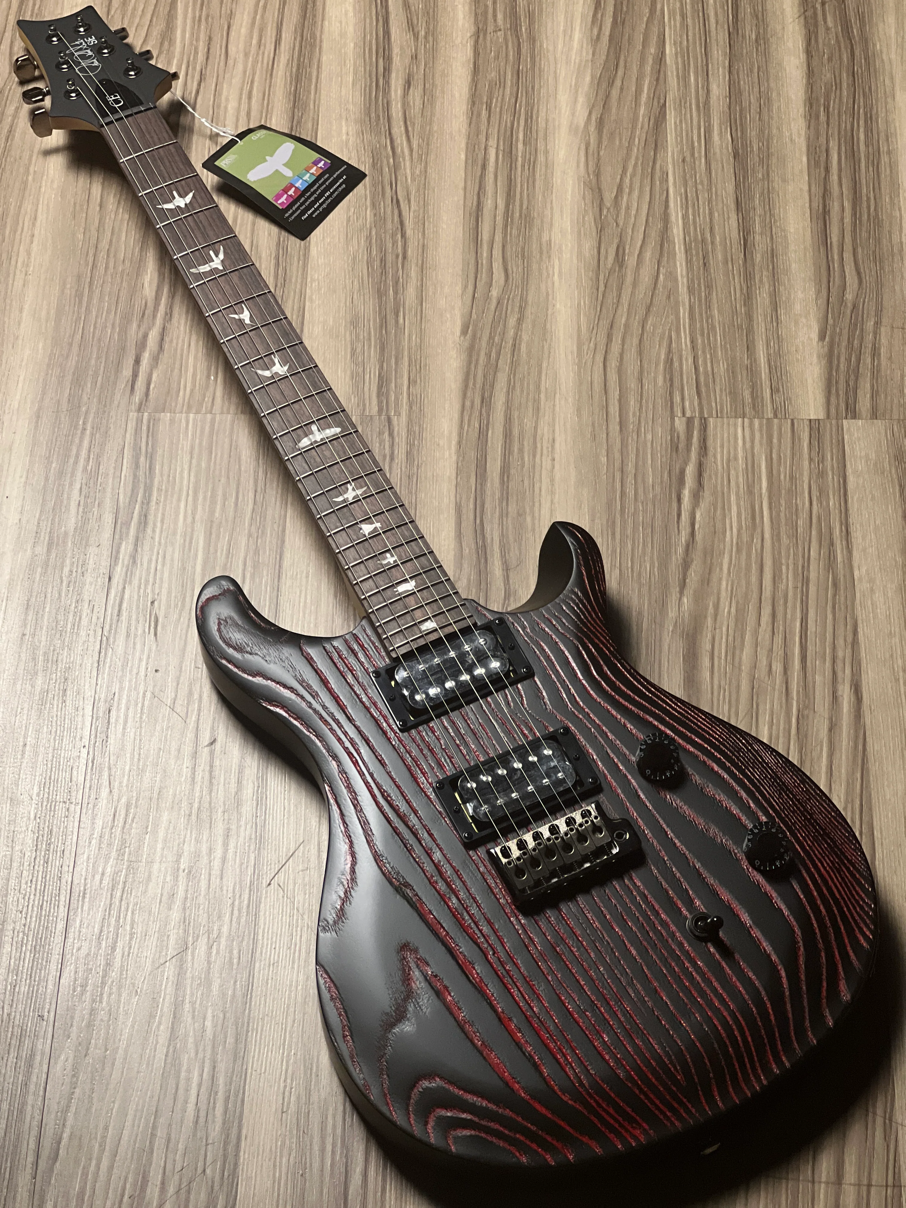 PRS SE CE 24 Sandblasted Limited Edition In Red - Image 3