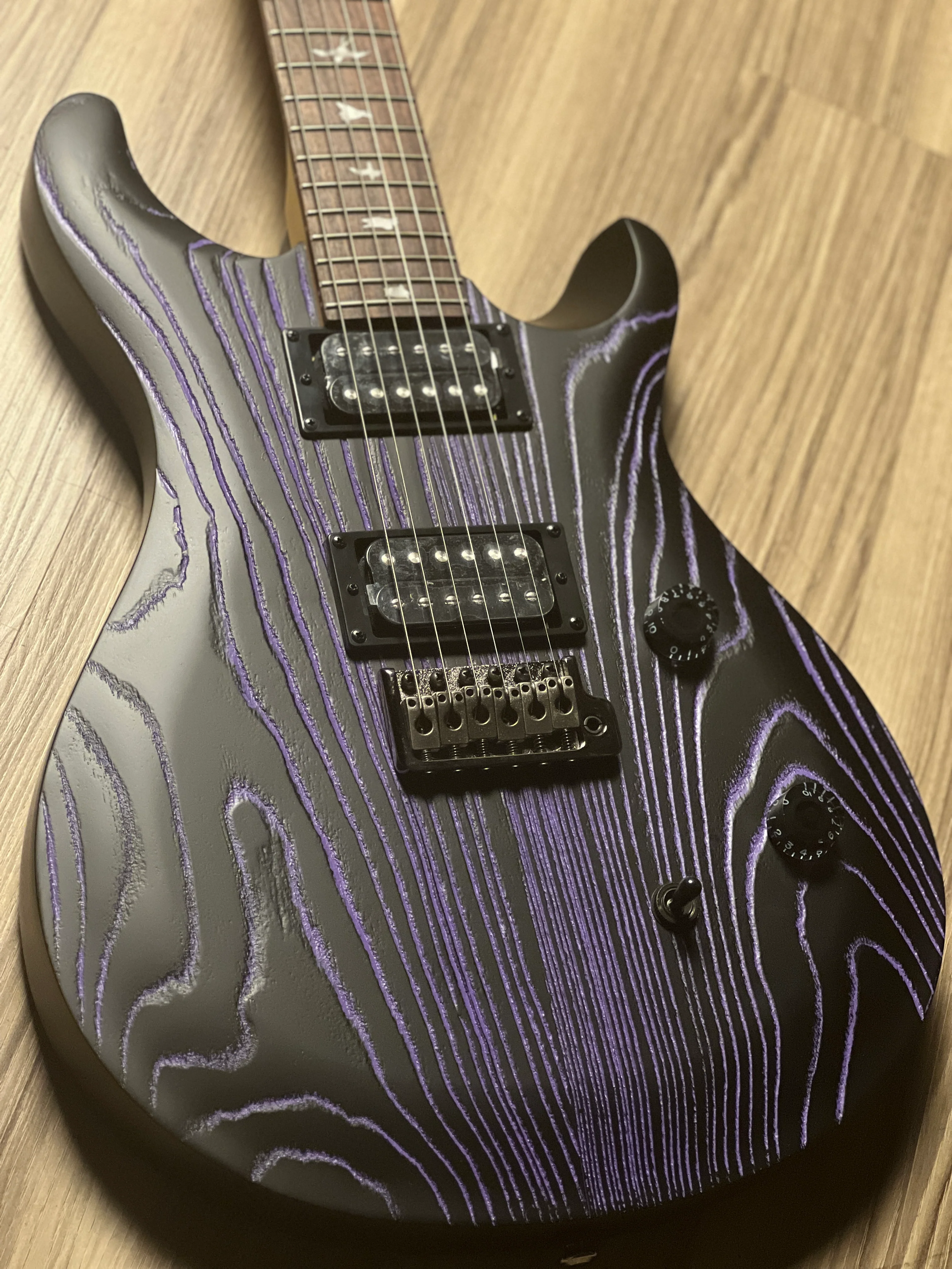 PRS SE CE 24 Sandblasted Limited Edition In Purple - Image 3