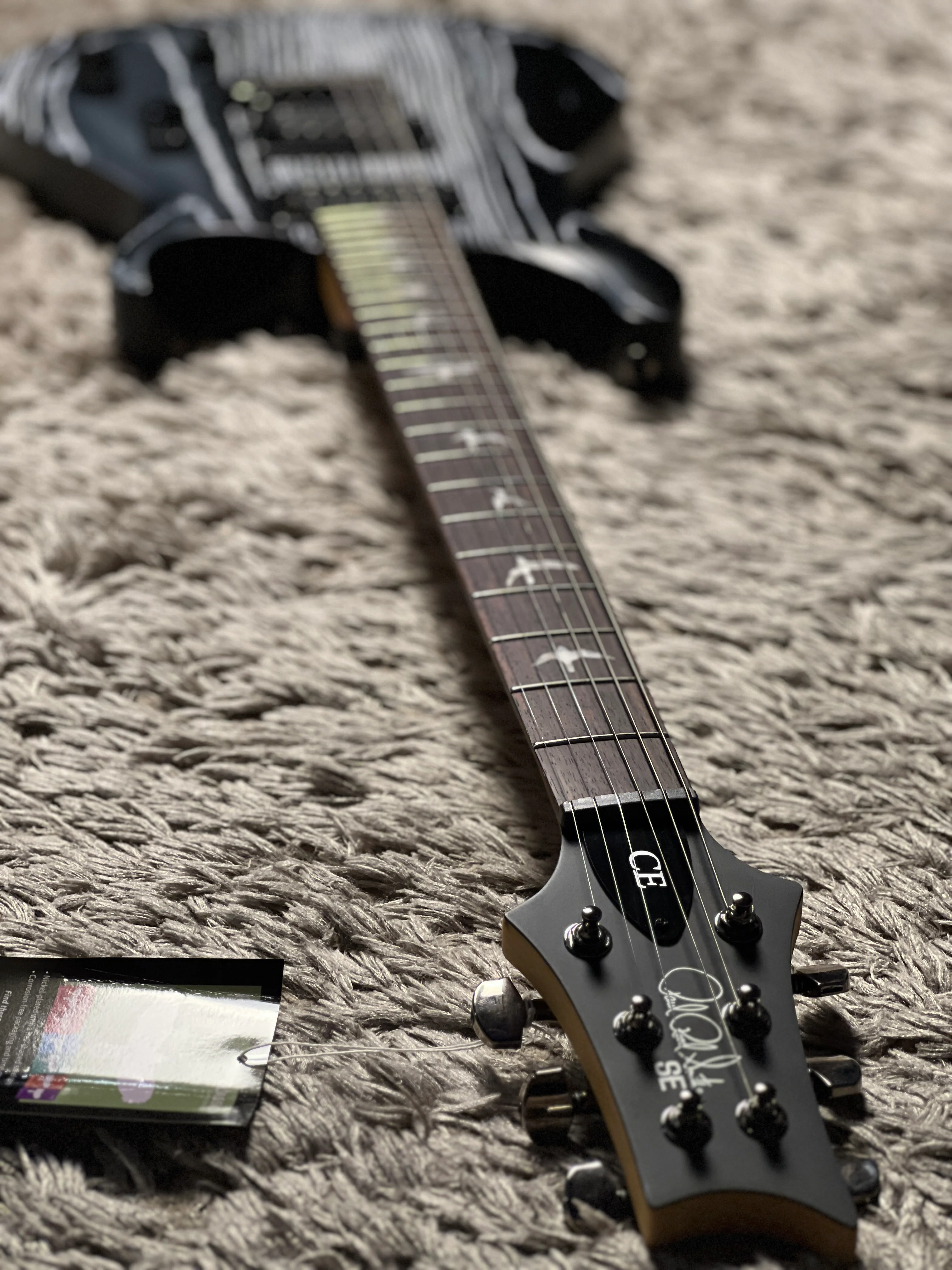 PRS SE CE 24 Sandblasted Limited Edition In White - Image 5