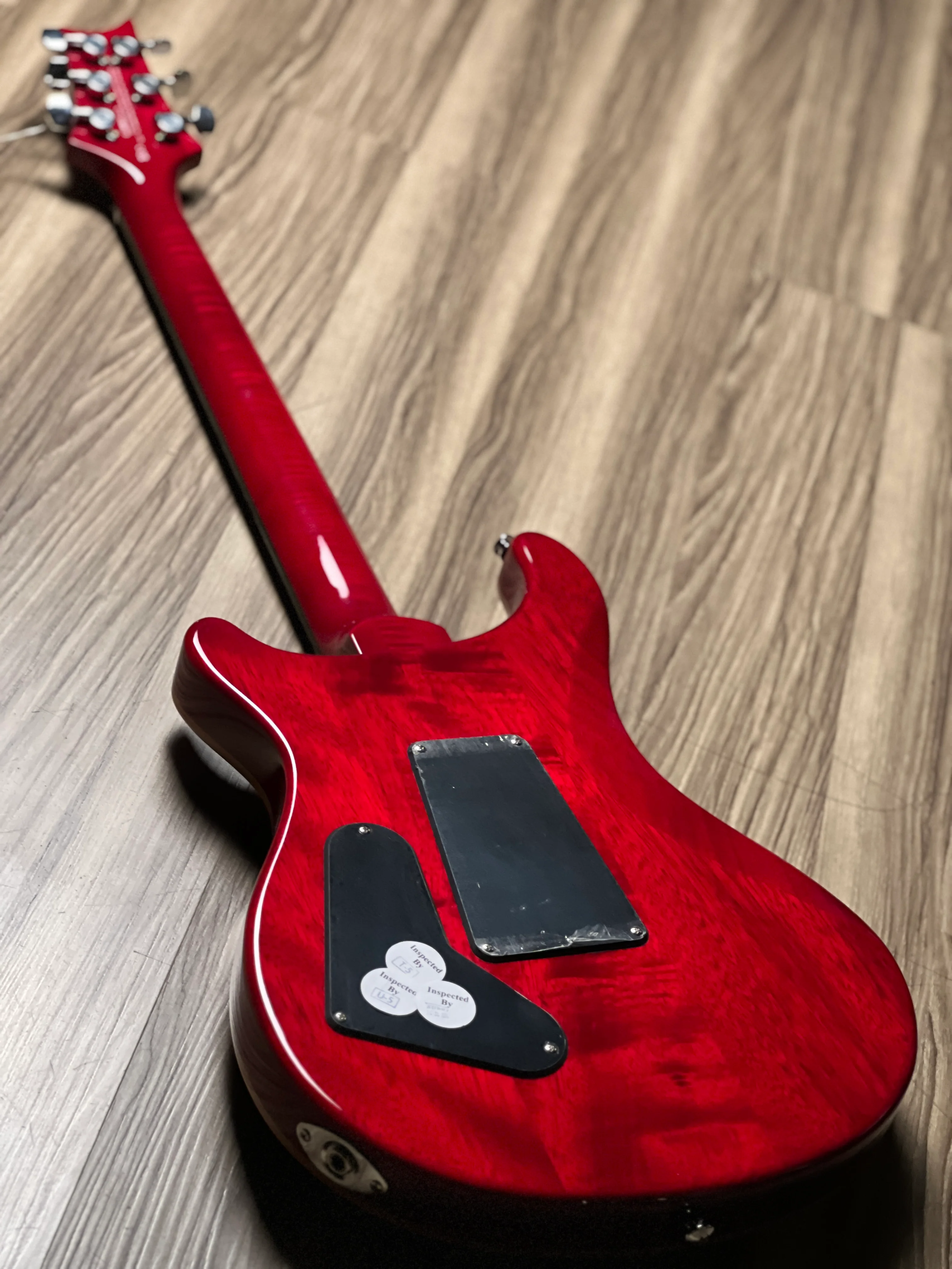 PRS SE Custom 24 Floyd in Charcoal Cherry Burst - Image 4