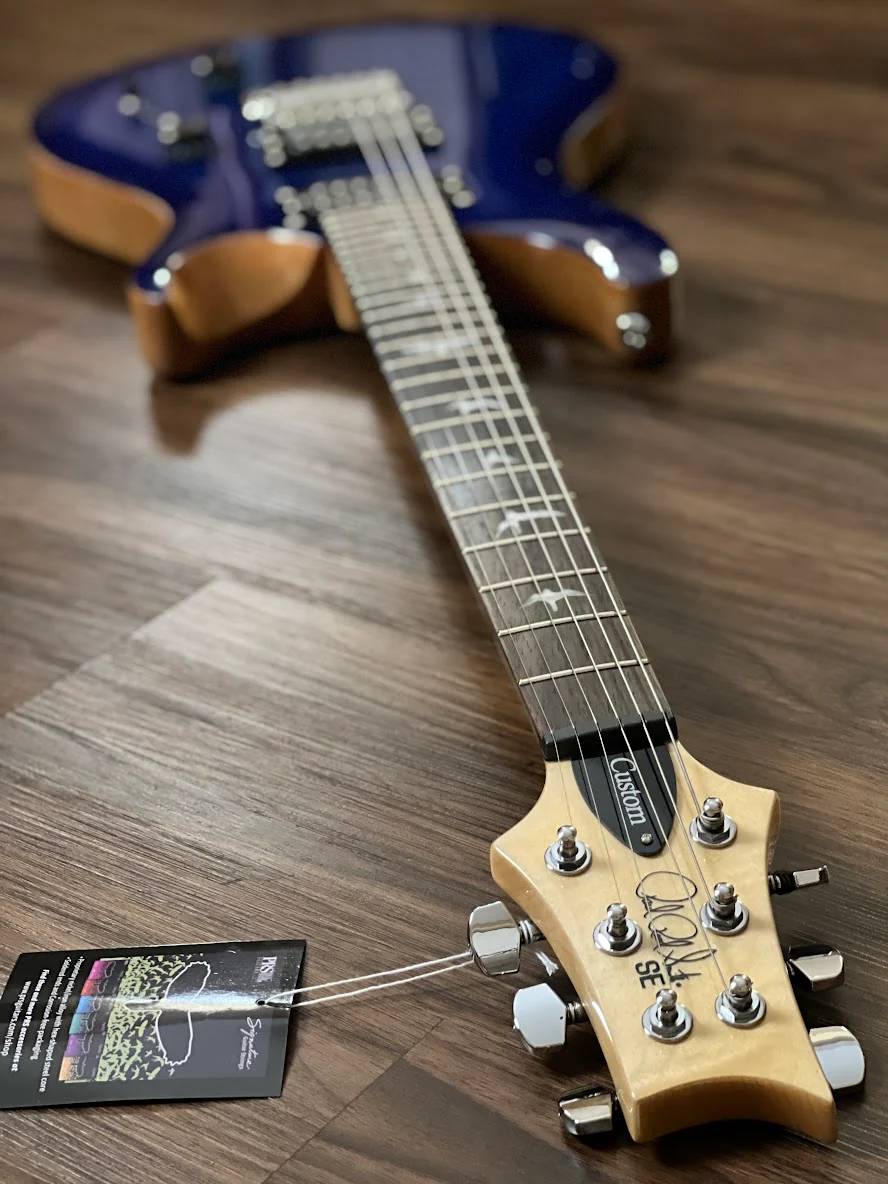 PRS SE Custom 24 in Faded Blue Burst - Image 5