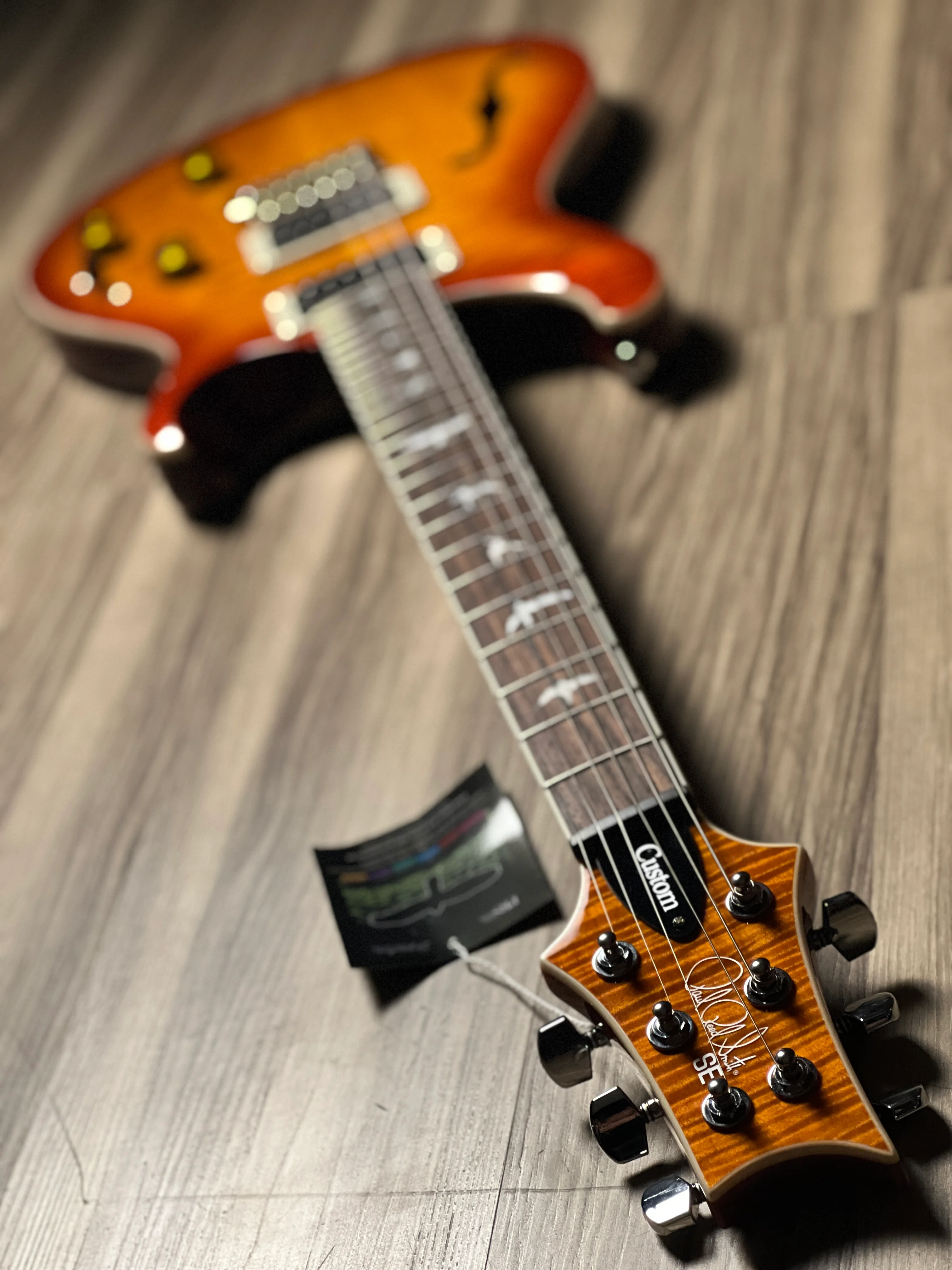 PRS SE Custom 24 Semi Hollow Piezo in Vintage Sunburst - Image 6