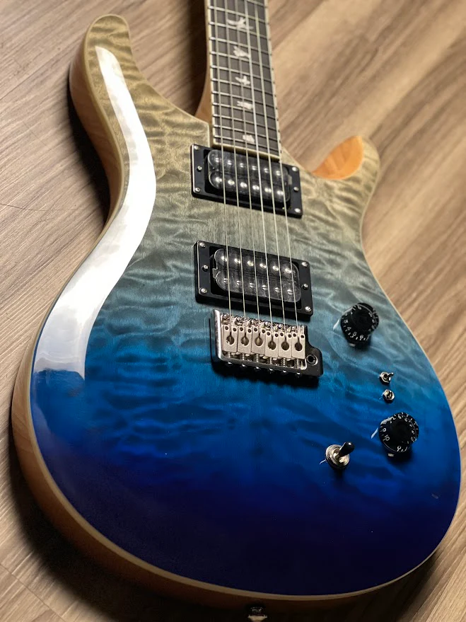 PRS SE Custom Quilt 24-08 Limited Run In Blue Fade - Image 5