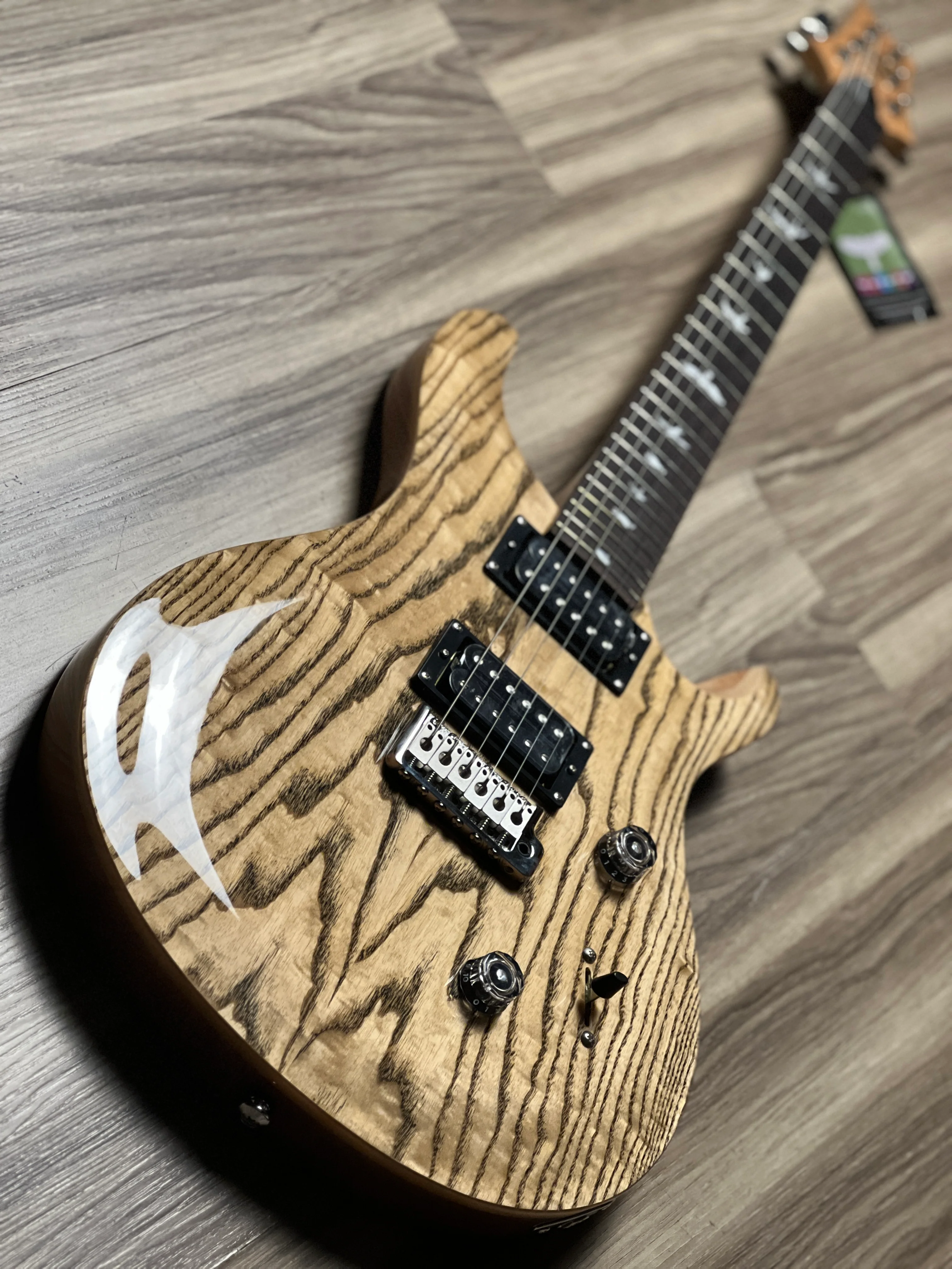 PRS SE "Exotic" Custom 24 Swamp Ash Burl in Natural - Image 3