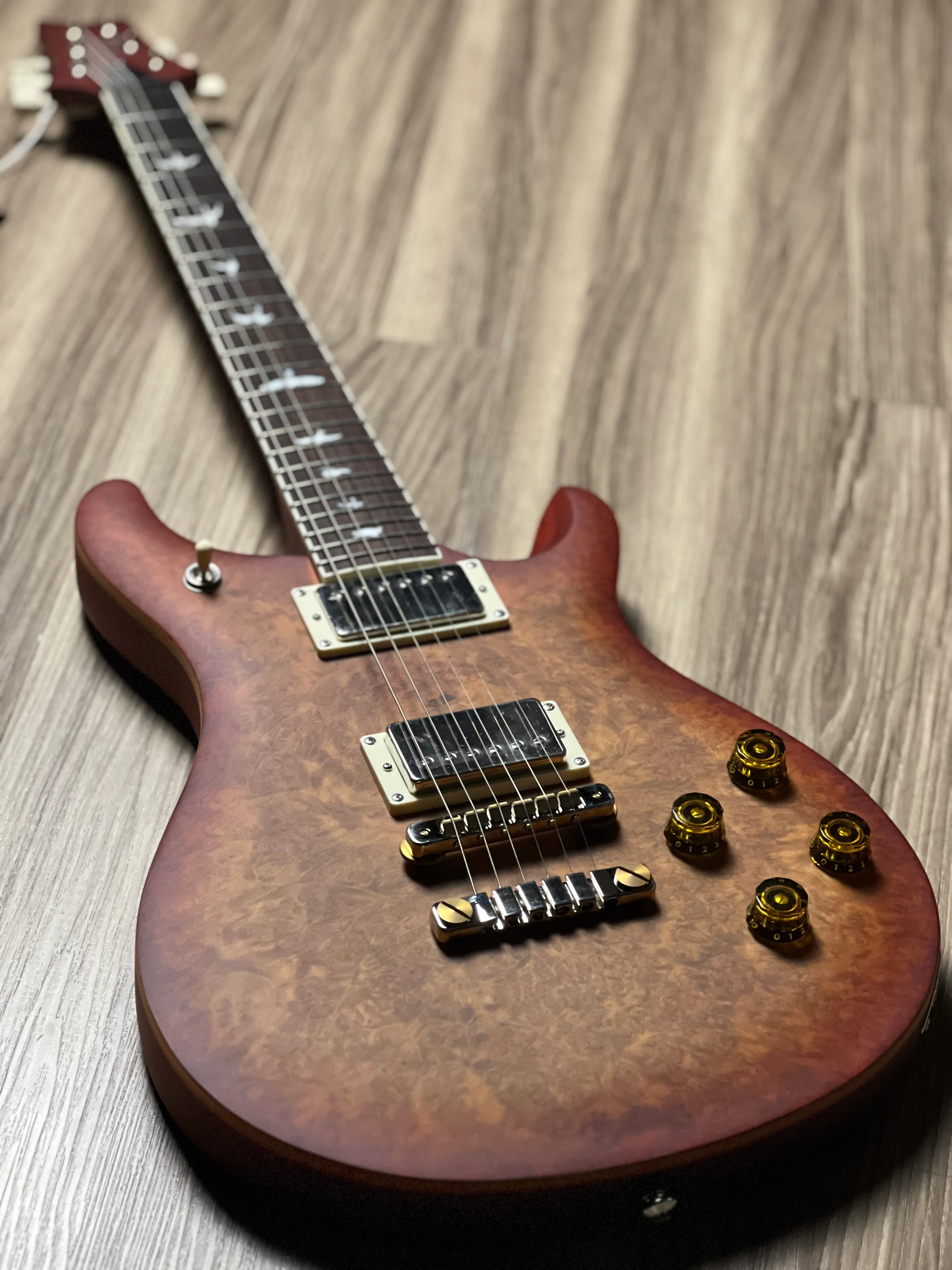 PRS SE "Exotic" McCarty 594 Laurel Burl in Vintage Sunburst - Image 3