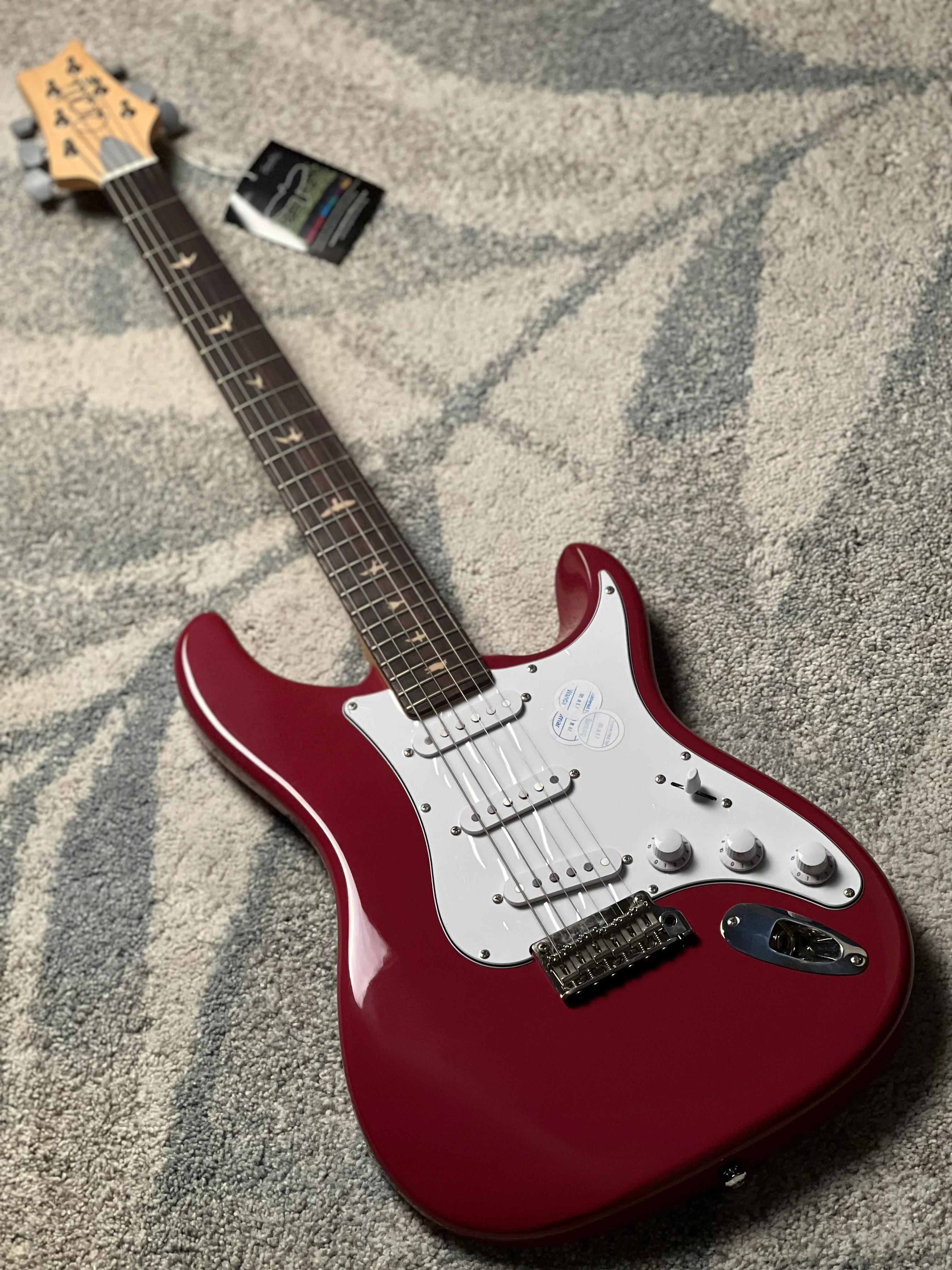 PRS SE John Mayer Silversky w/ Rosewood FB in Derby Red - Image 2