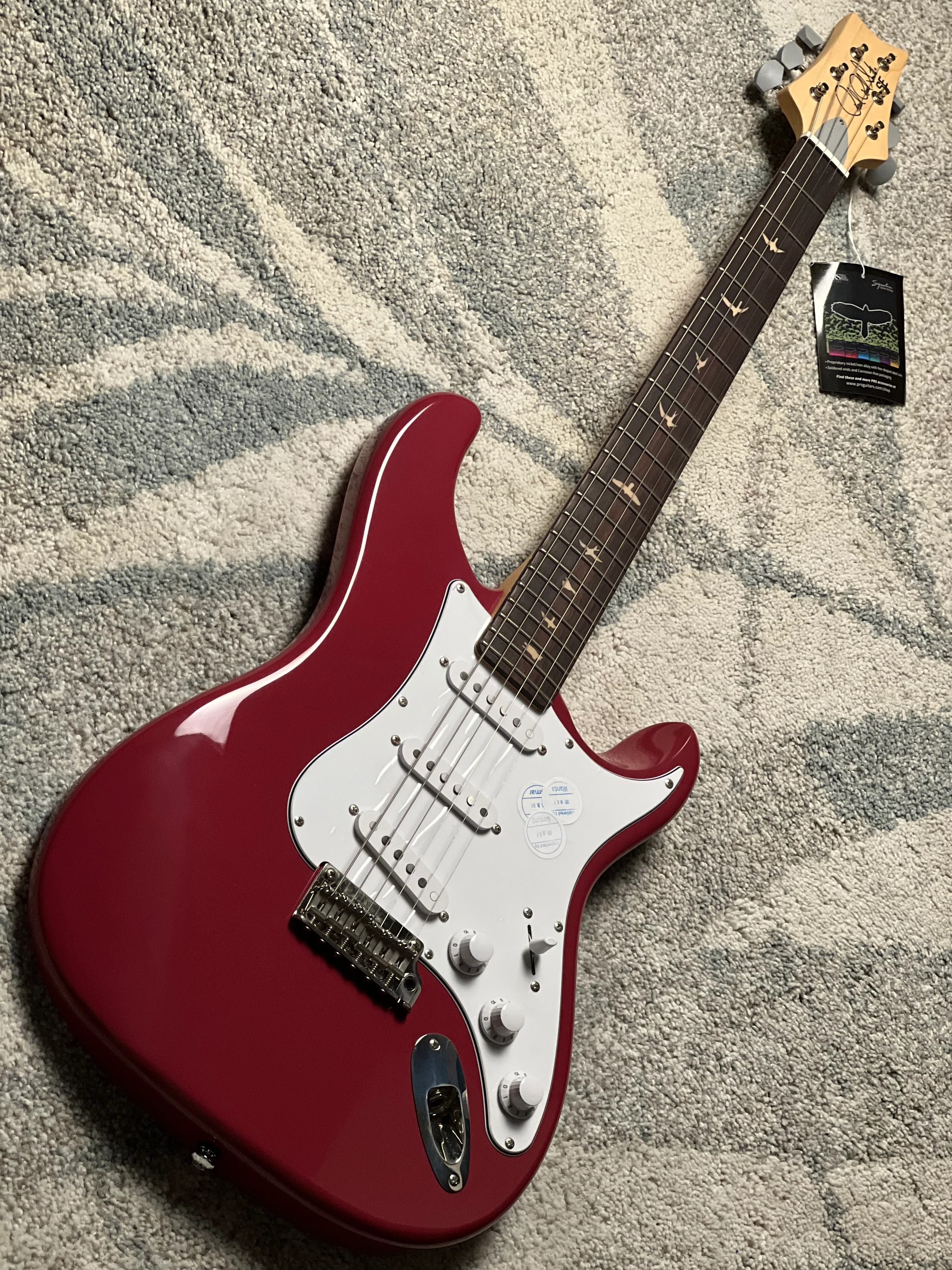 PRS SE John Mayer Silversky w/ Rosewood FB in Derby Red - Image 3