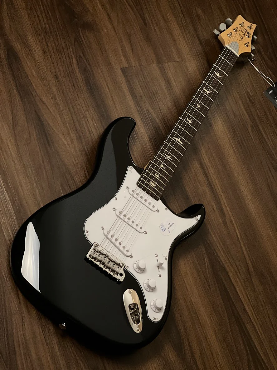 PRS SE Silver Sky in Piano Black with Rosewood Fingerboard - Image 2