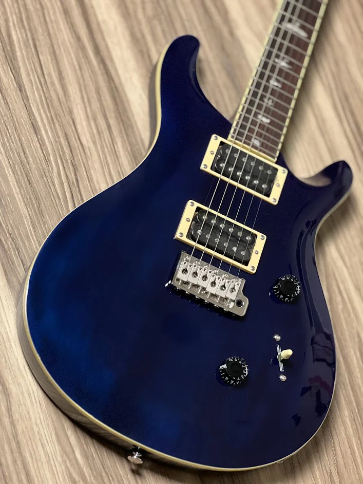 PRS SE Standard 24 New Violin Top Carve in Translucent Blue - Image 2