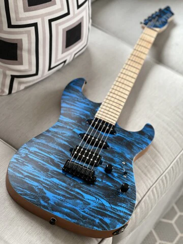 Saito S-622 SSH with Hard Maple in Royal Blue Granite 232288 - Image 3