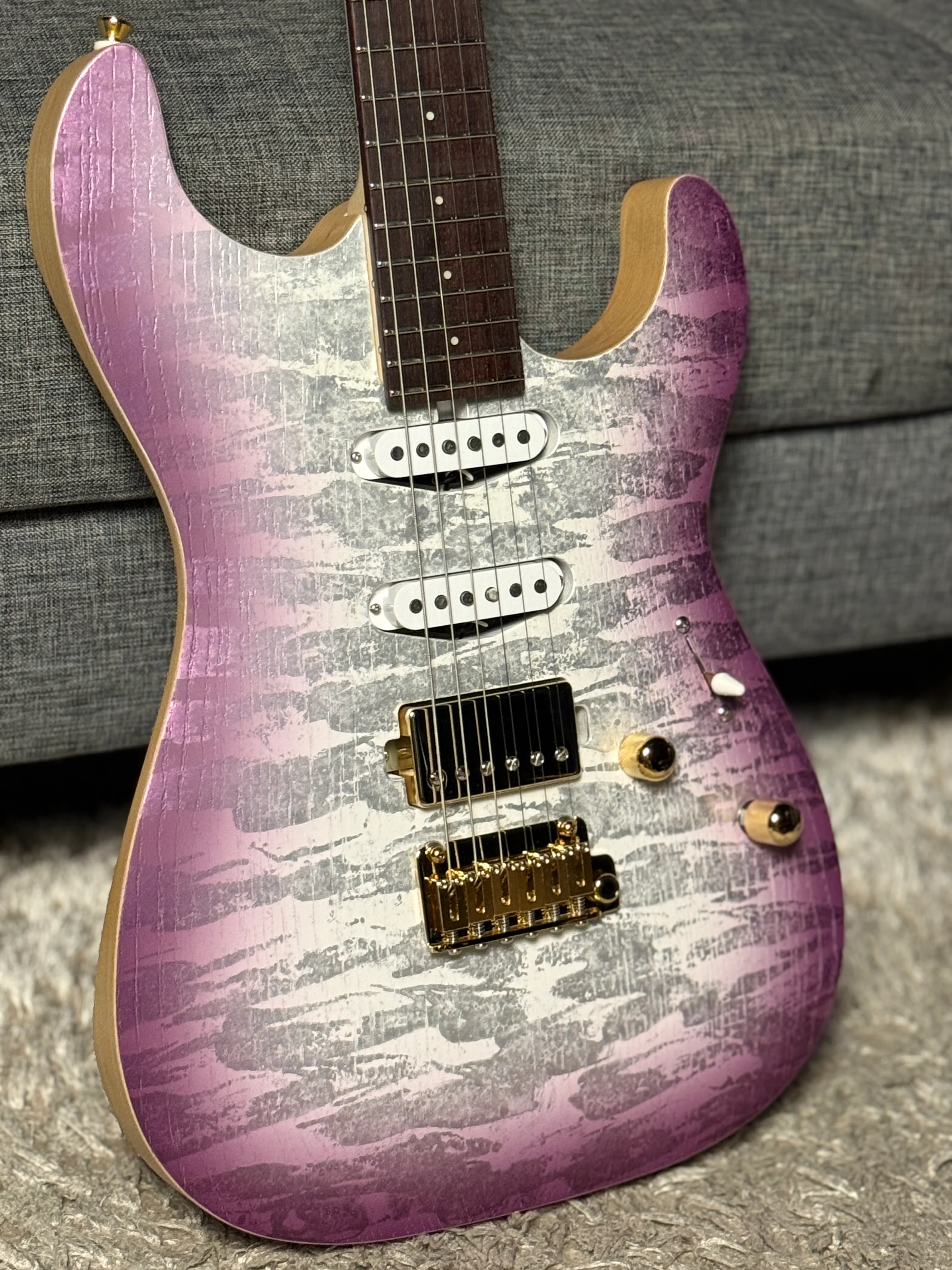 Saito S-622 SSH with Rosewood and Gold Hardware in Kunzite 253031 - Image 8