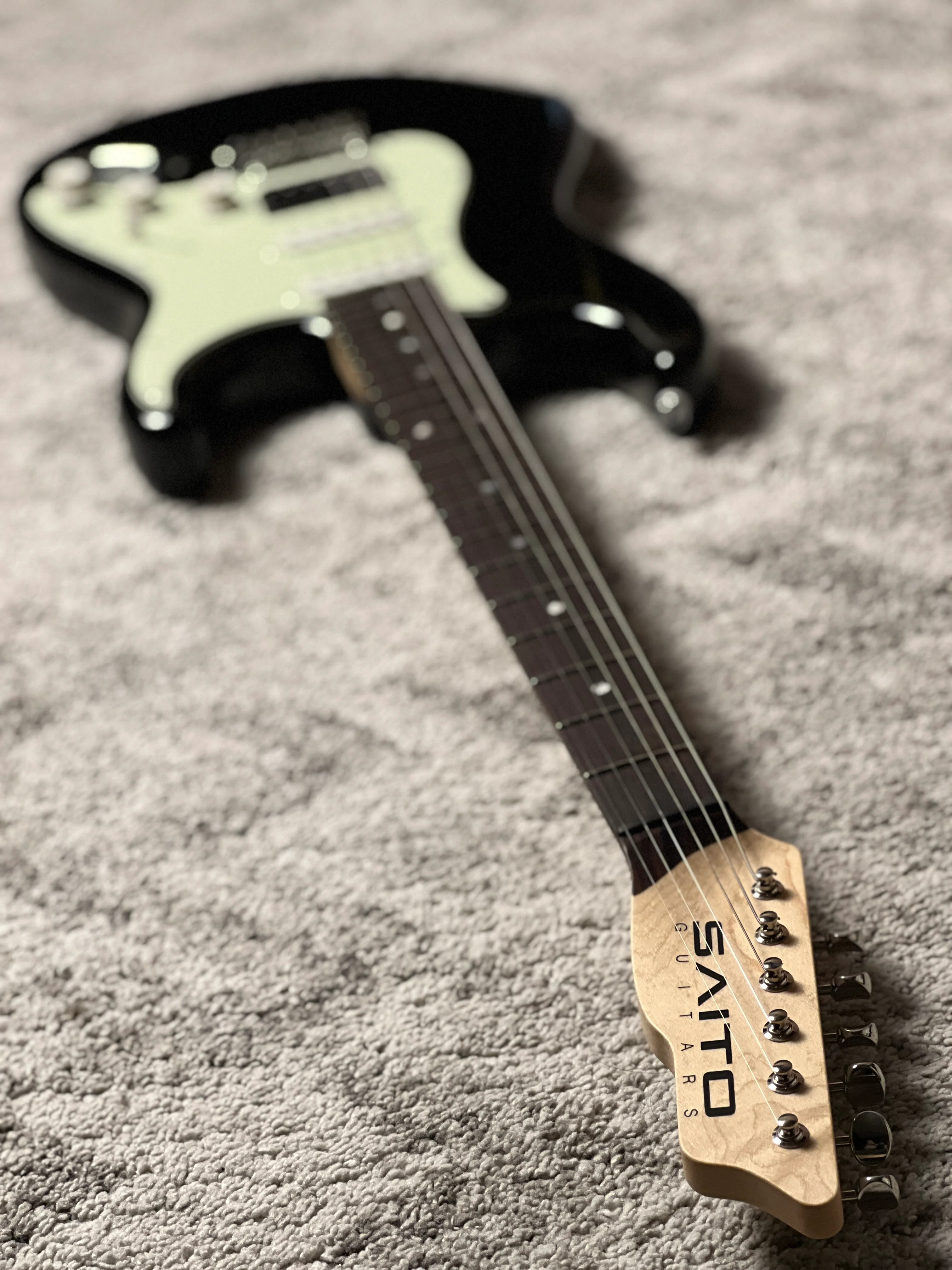 Saito S-622CS SSH Heritage with Rosewood in Black with Mint Green PG 253197 - Image 8