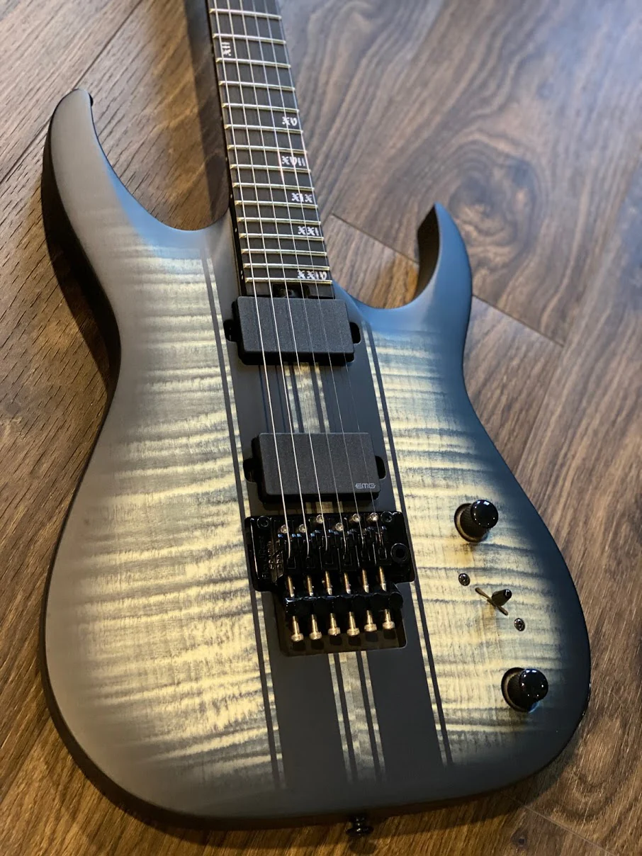 Schecter Banshee GT-6 FR - Satin Charcoal Burst - Image 2