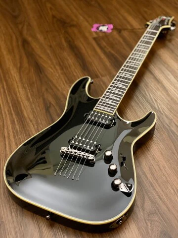 Schecter C-1 Blackjack Electric Guitar - Black Gloss - Image 2