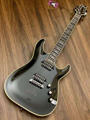 Schecter C-1 Blackjack Electric Guitar - Black Gloss - Image 3