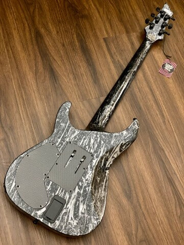 Schecter C-1 FR-S Silver Mountain - Black and Silver - Image 4