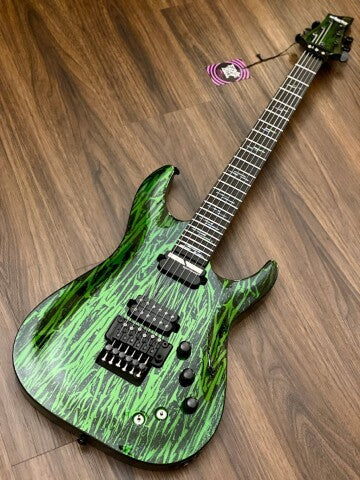 Schecter C-1 FR-S Silver Mountain in Toxic Venom - Image 2