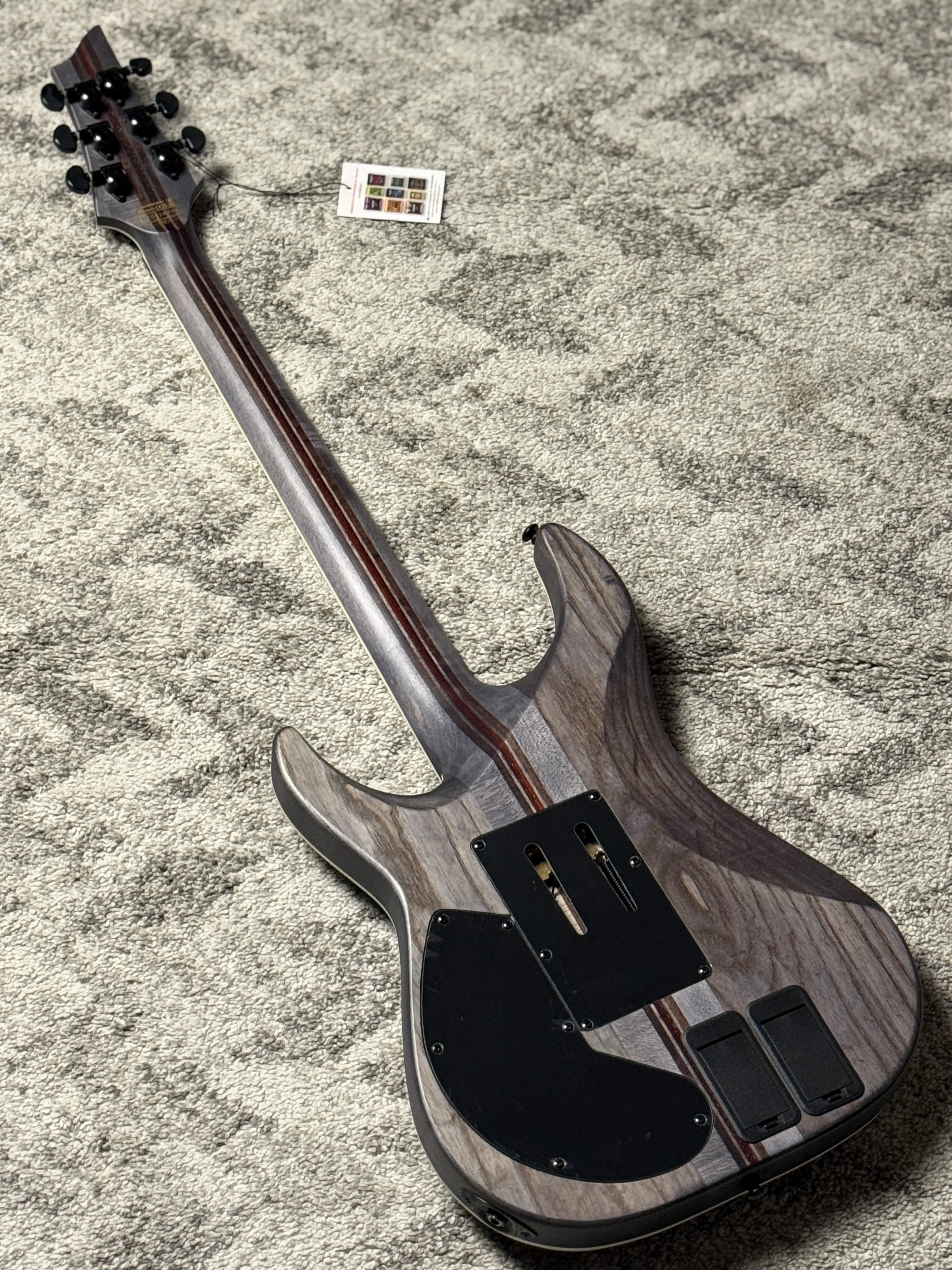 Schecter C-1 FR S SLS Elite Evil Twin - Satin Black W25120991 - Image 5