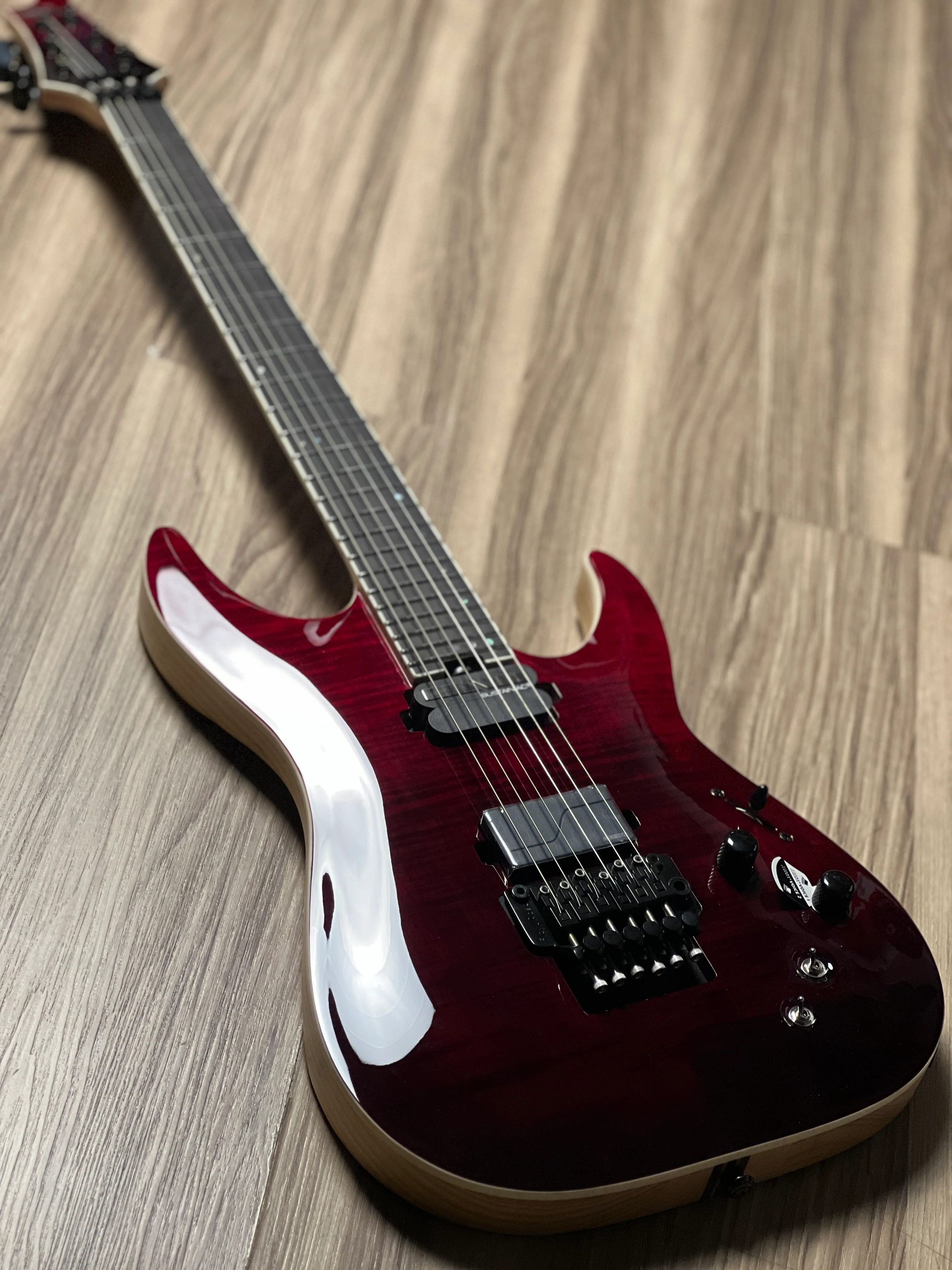 Schecter C-1 FR S SLS Elite in Blood Burst - Image 2