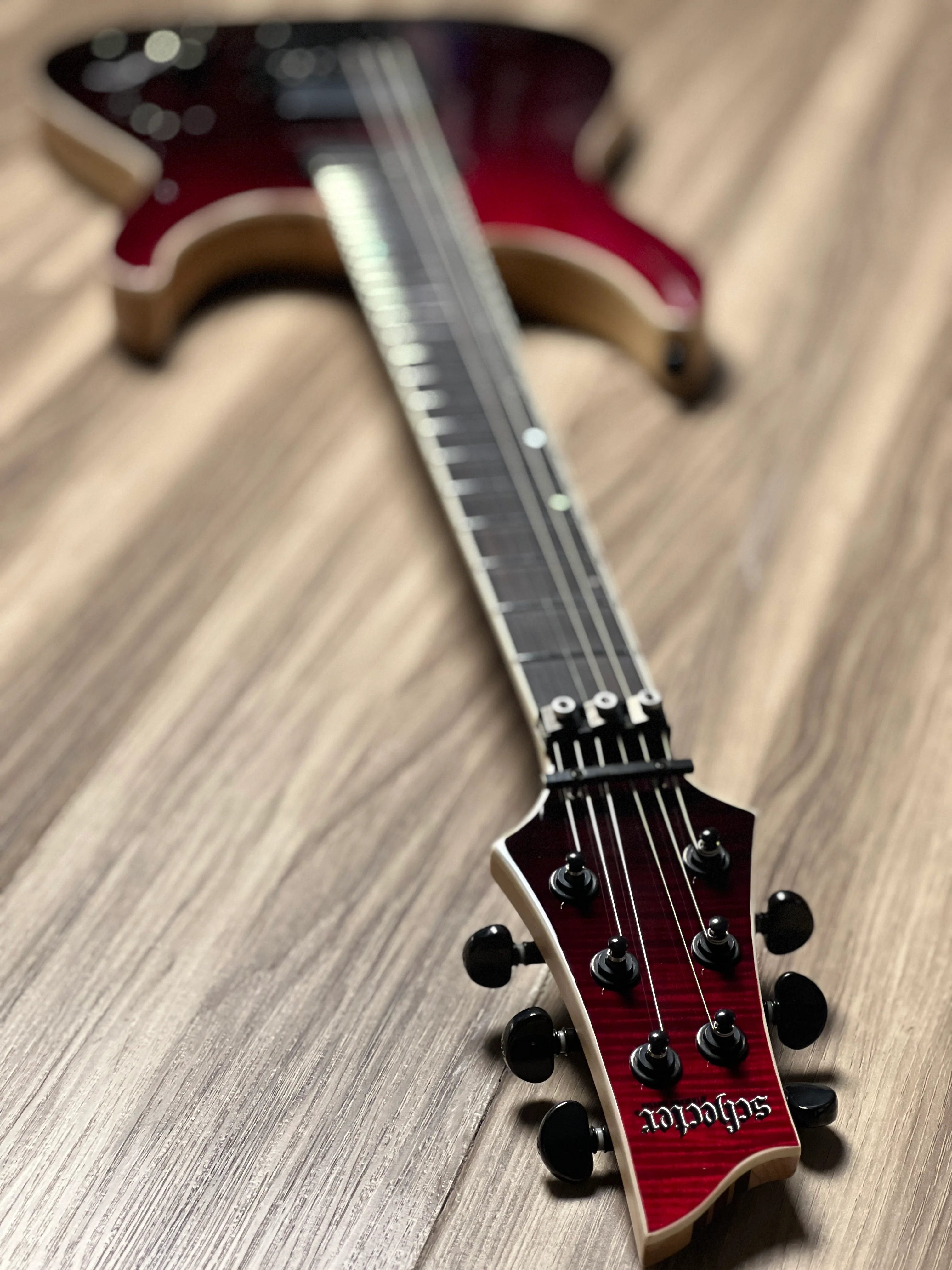 Schecter C-1 FR S SLS Elite in Blood Burst - Image 8