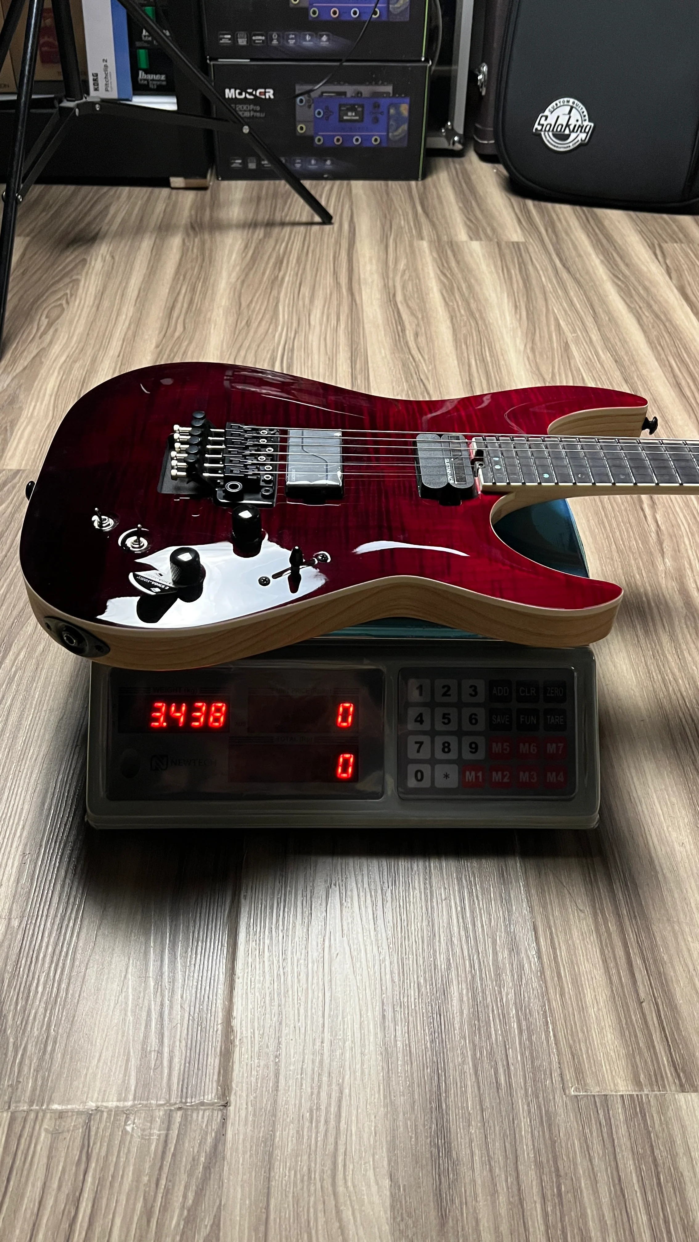 Schecter C-1 FR S SLS Elite in Blood Burst - Image 9
