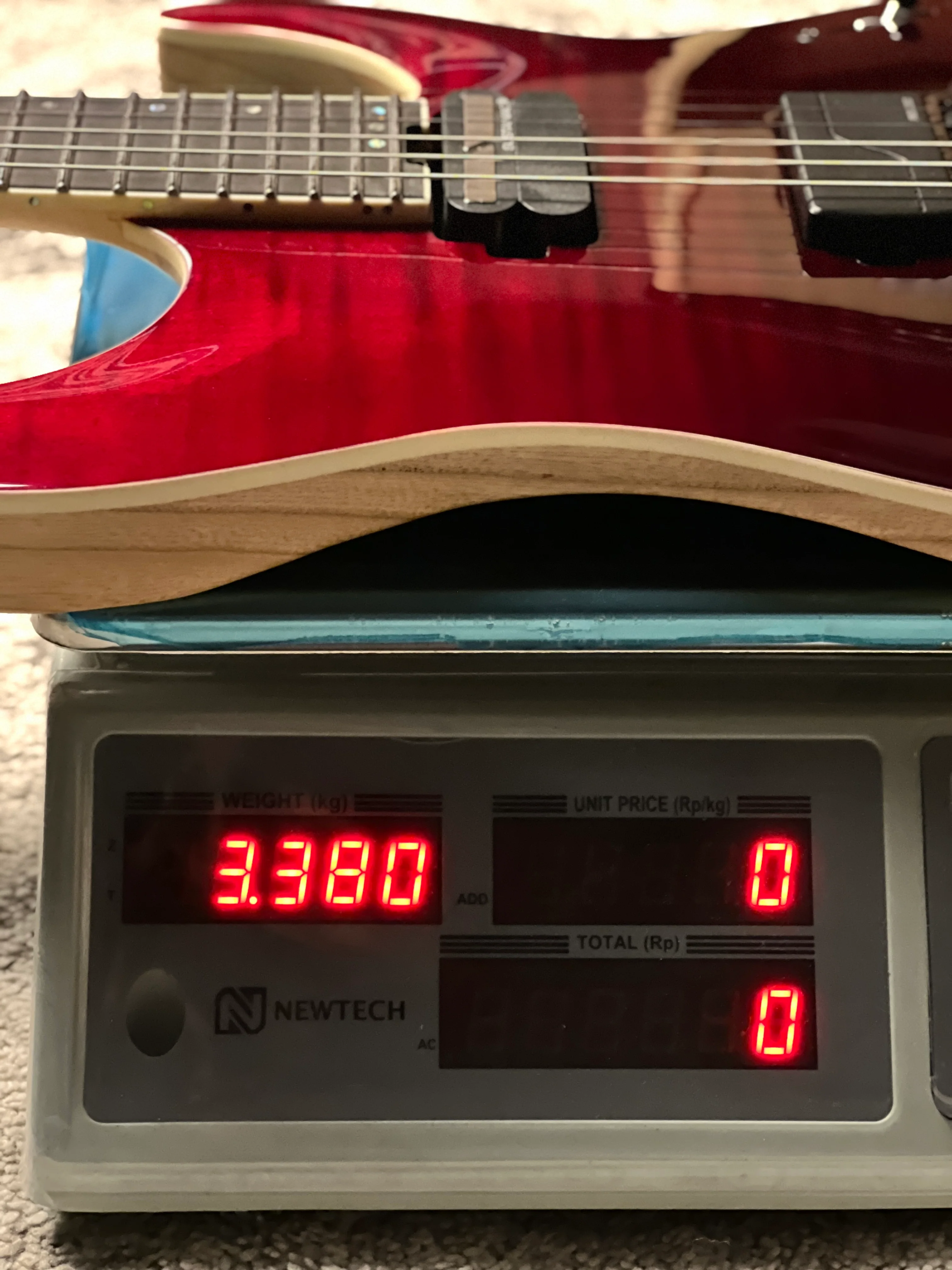 Schecter C-1 FR S SLS Elite in Blood Burst W24111229 - Image 8