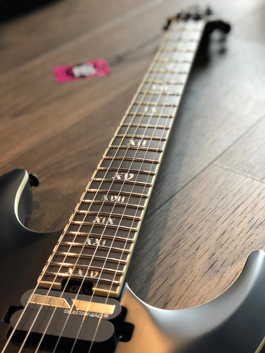 Schecter C-1 FR-S SLS Evil Twin - Satin Black - Image 6