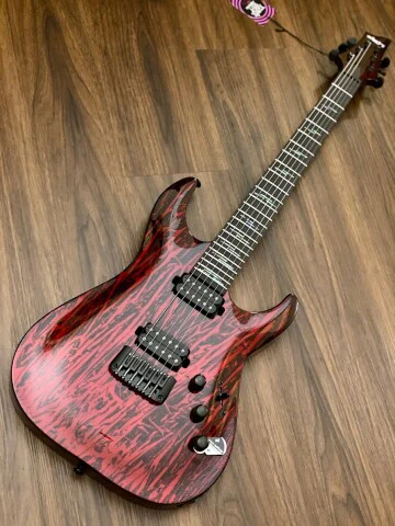 Schecter C-1 Silver Mountain - Blood Moon - Image 2