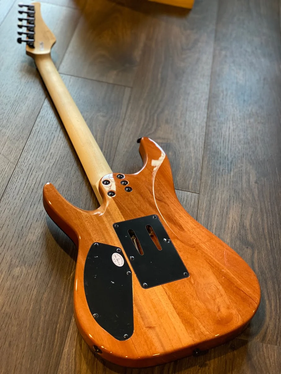 Schecter C-6 FR PRO in Charcoal Burst - Image 3