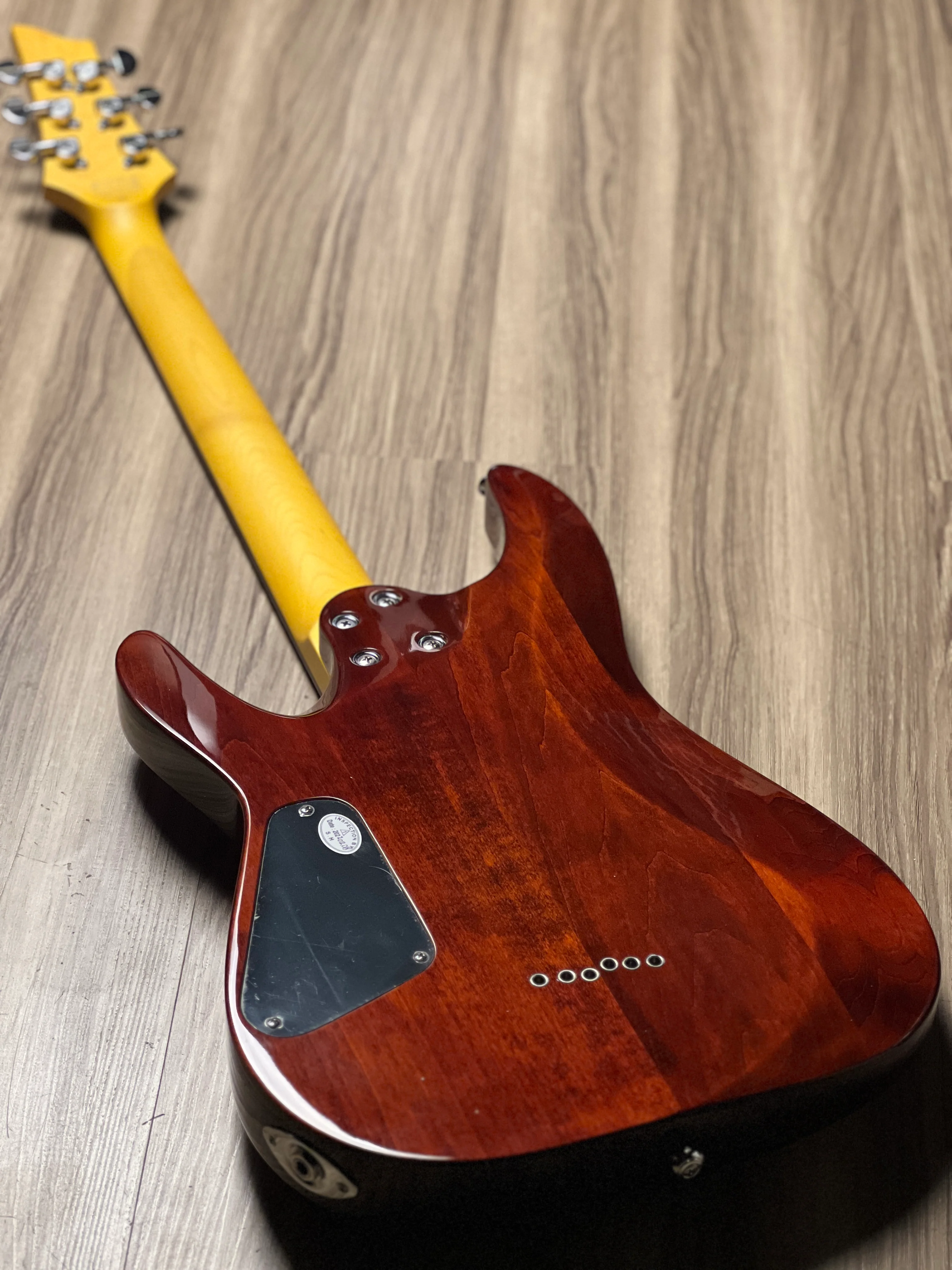 Schecter C-6 Plus in Vintage Sunburst - Image 3