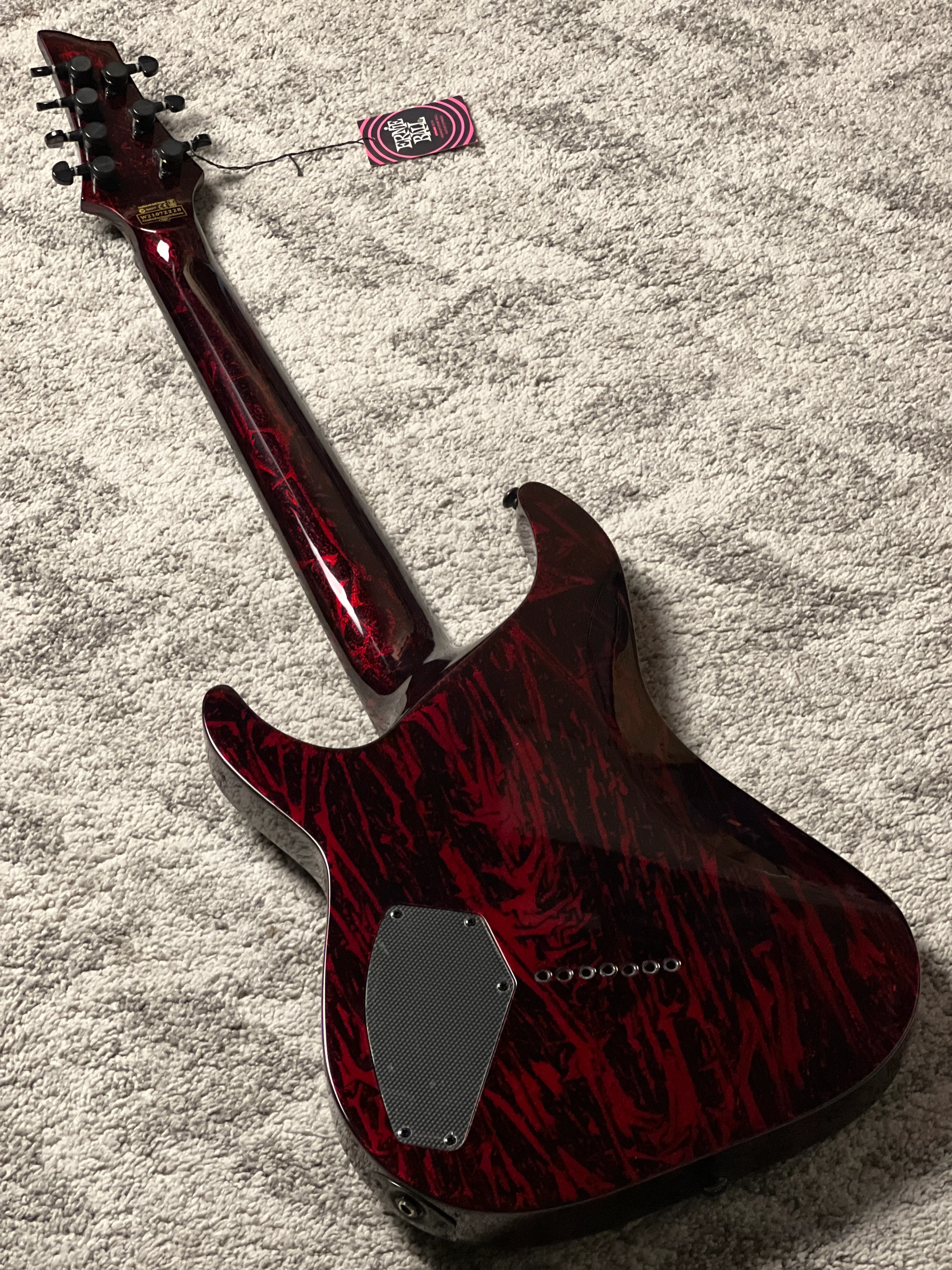 Schecter C-7 MS Silver Mountain in Blood Moon W21072228 - Image 5