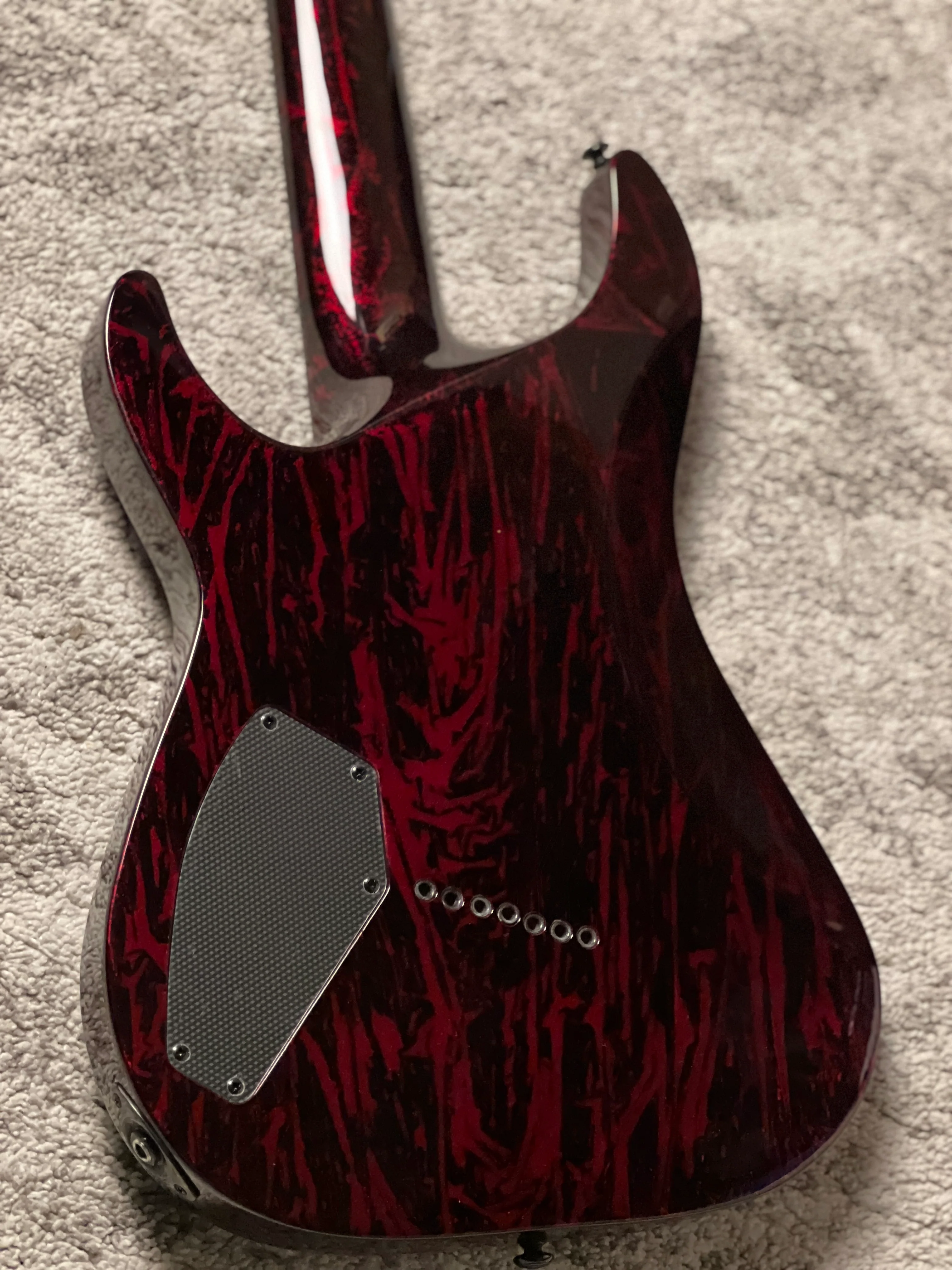 Schecter C-7 MS Silver Mountain in Blood Moon W21072228 - Image 6