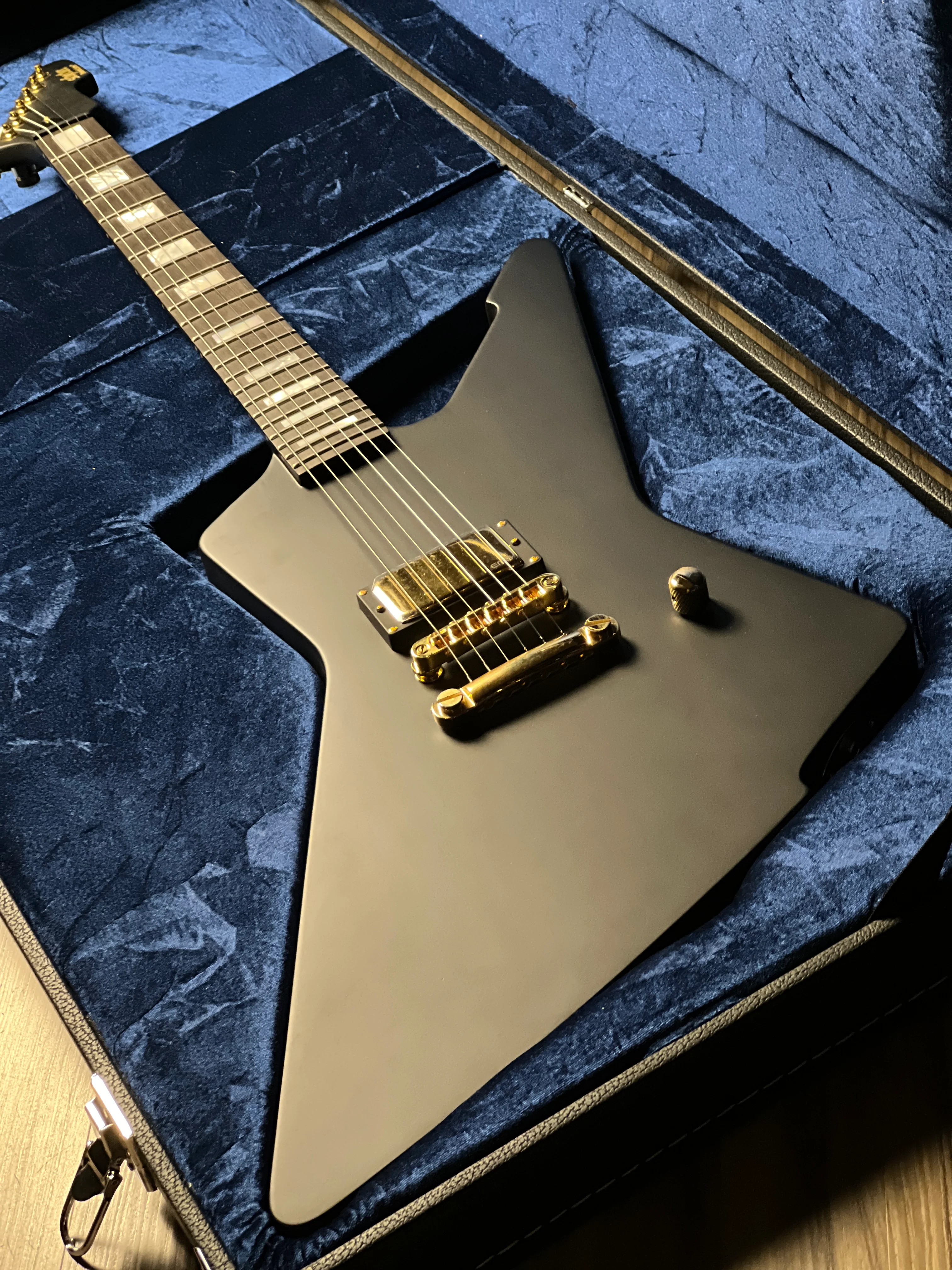 Schecter Cesar Soto E-1 Signature Electric Guitar - Satin Black - Image 3