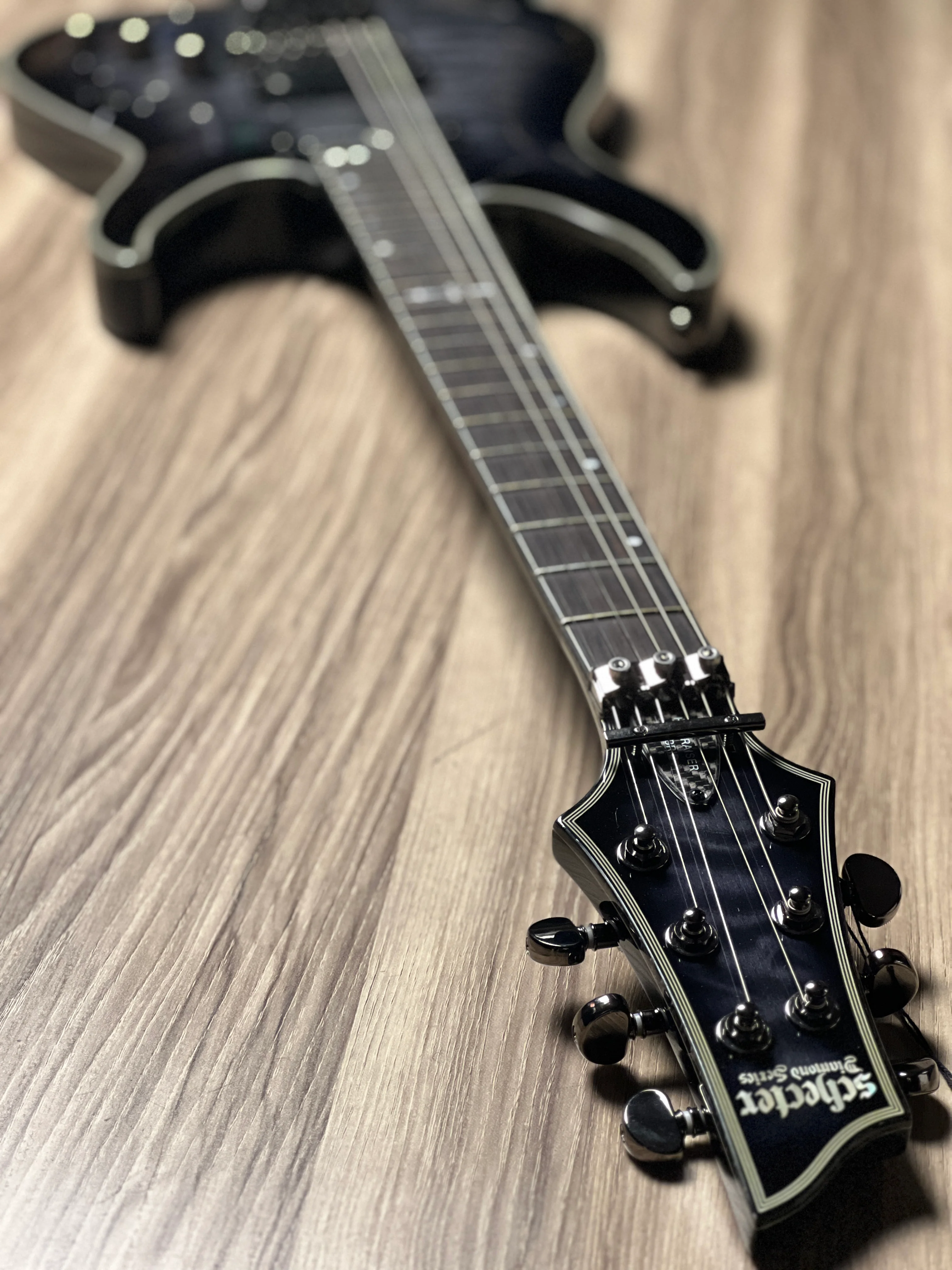 Schecter Hellraiser Hybrid C-1 FR S TBB in Trans Black Burst - Image 8