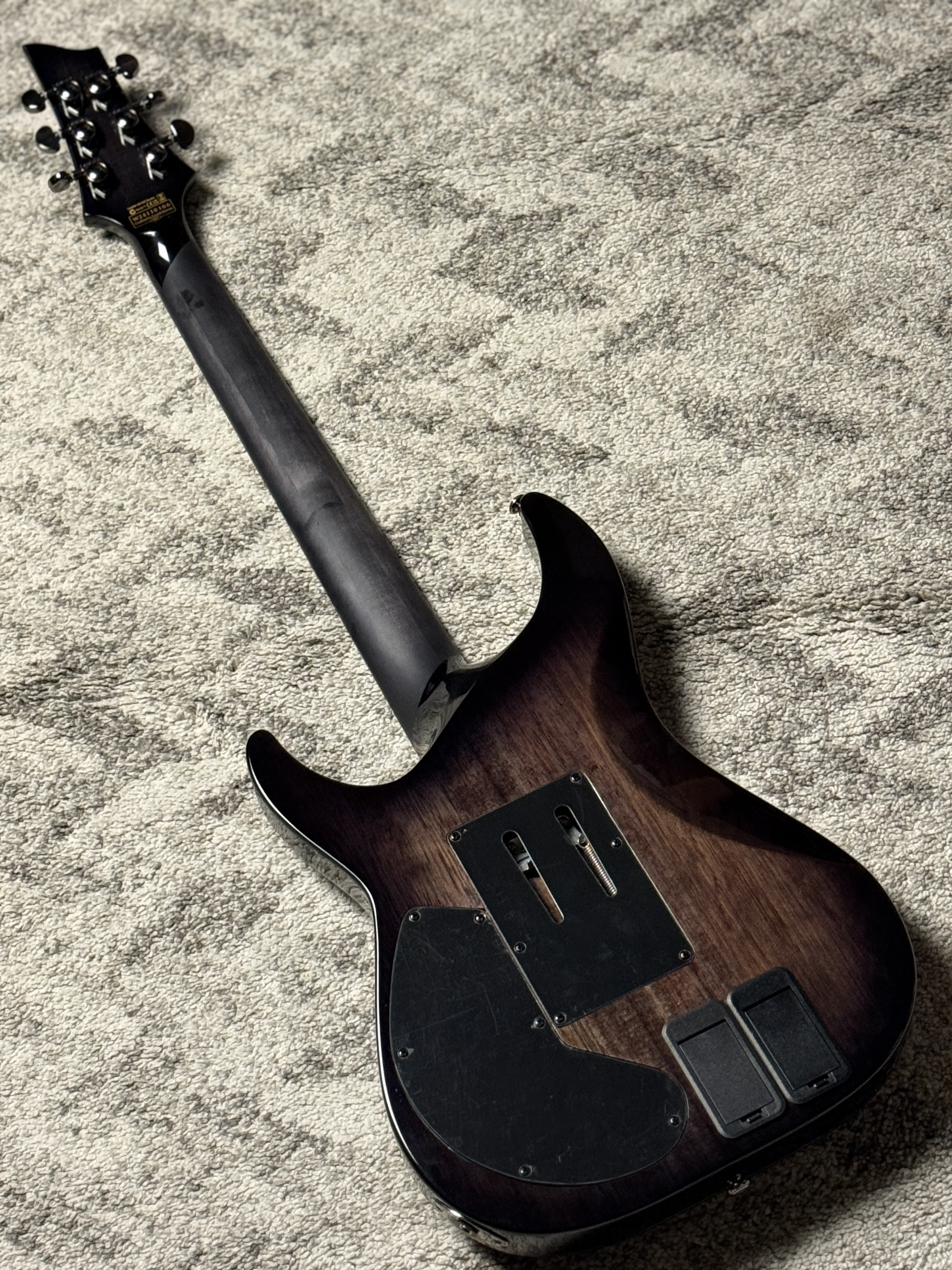 Schecter Hellraiser Hybrid C-1 FR S TBB in Trans Black Burst W24110106 - Image 5